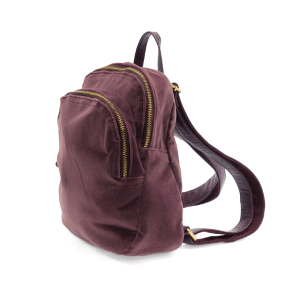 Frankie Velvet Backpack - Lavender Hills BeautyJoy SusanL8251-00