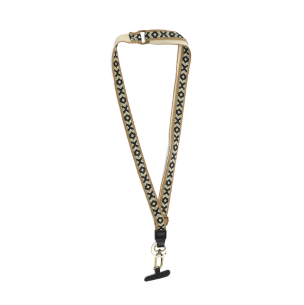 Neutral X's & O's Adjustable Lanyard