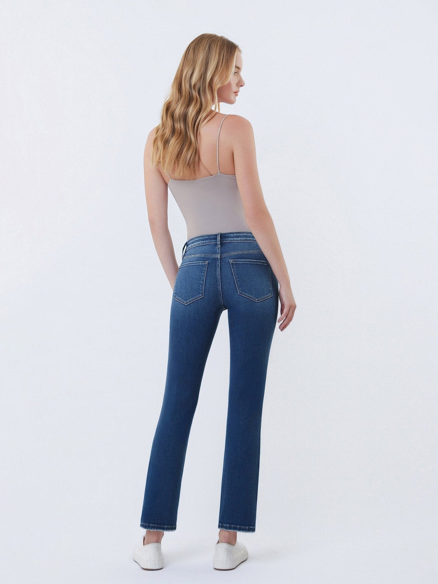 Lovervet by Vervet Aura Slim Straight Jeans - Lavender Hills BeautyLovervet by VervetLV2148-25