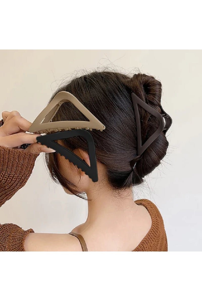 Large Triangle Hair Claw Clips - 4.5 inch - Lavender Hills BeautyLavender Hills BeautyU - 364 - BLK
