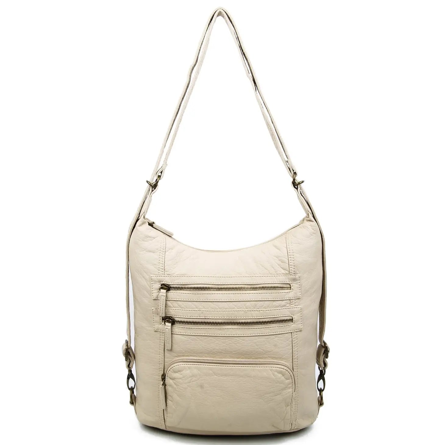 Lisa Convertible Backpack Crossbody Purse - Lavender Hills BeautyAmpere CreationsB334-BLK