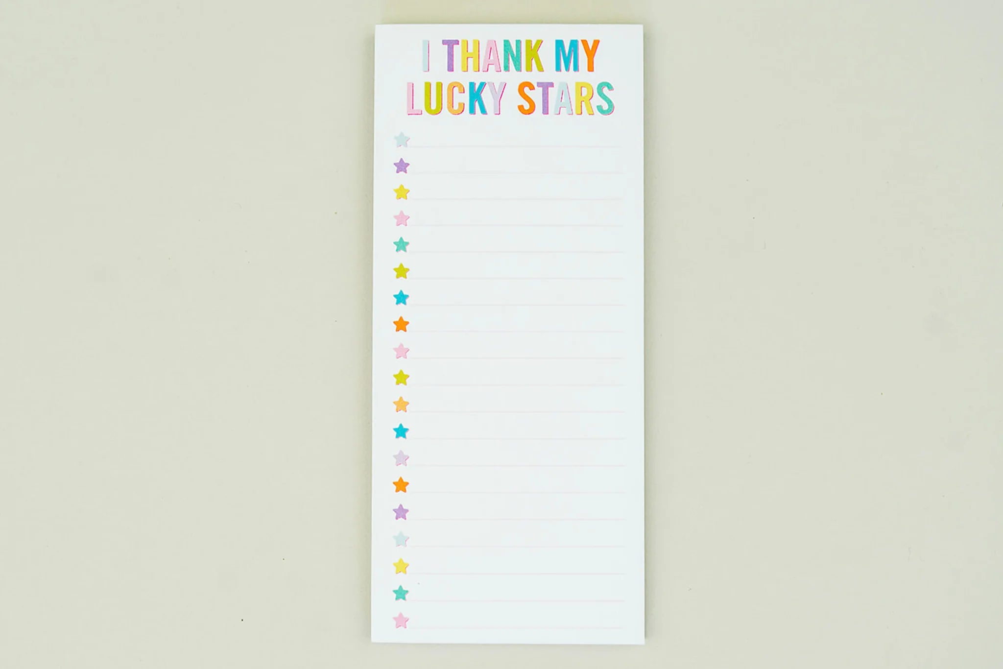 Lucky Stars List Note Pad