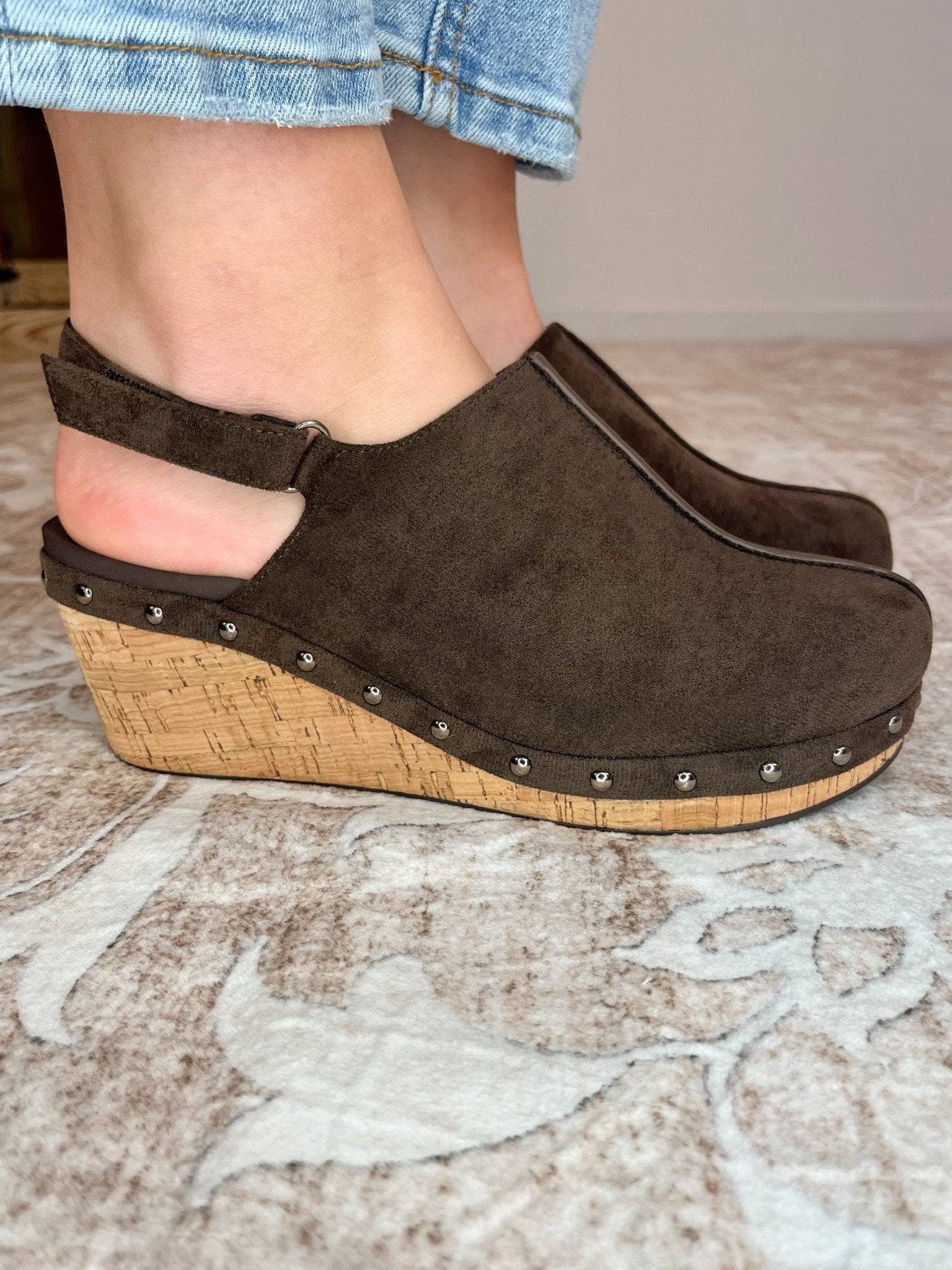 Corkys Footwear Make Em Blush Wedge Sandal Clog - Chocolate - Lavender Hills BeautyCorkys Footwear10 - 0116 - CHFS - 6