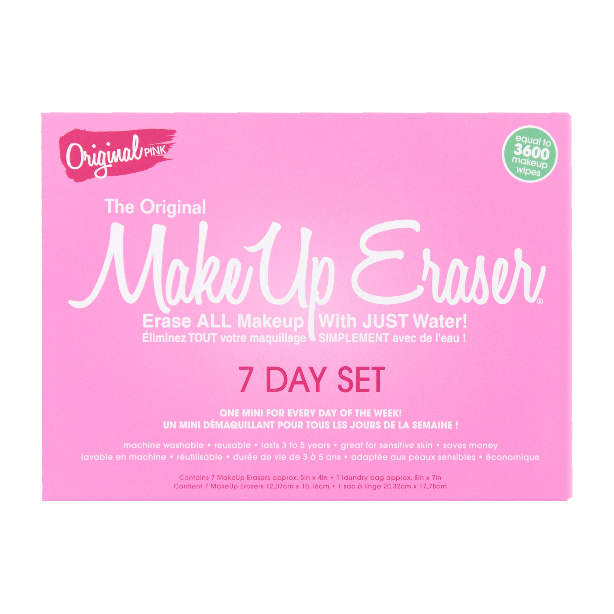Make Up Eraser Original Pink 7-Day Set - Lavender Hills BeautyMakeup EraserRT7DPNK01