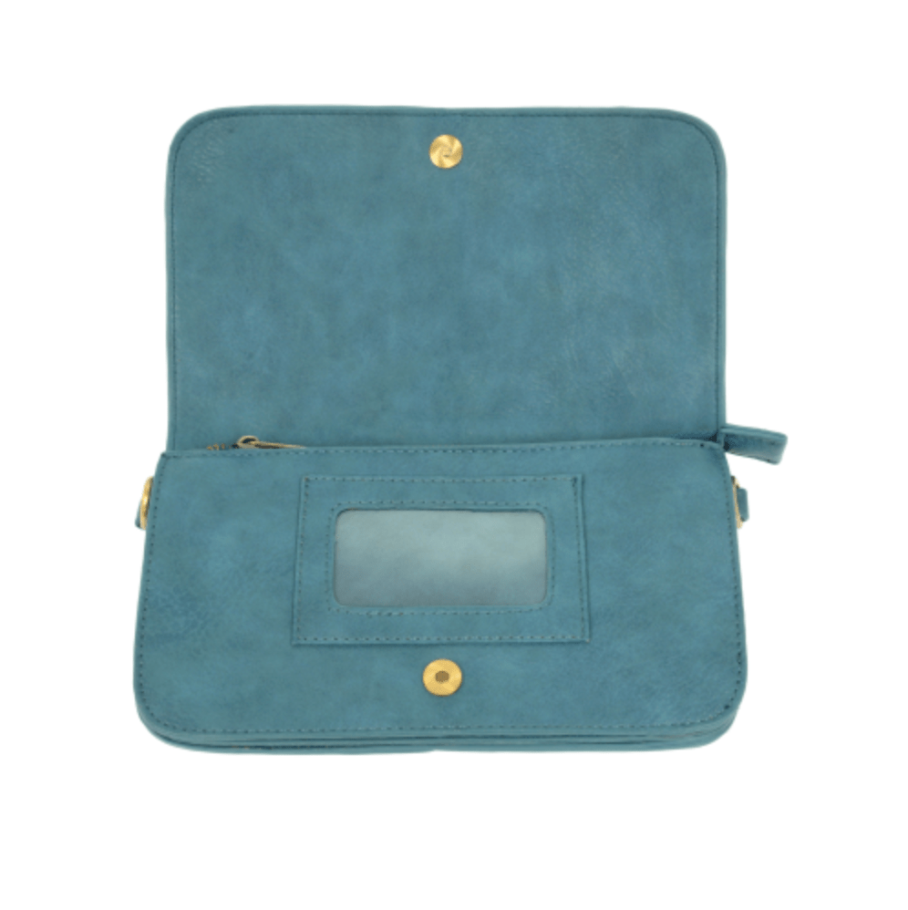 Mia Multi Pocket Crossbody Clutch Wristlet Purse - Waters Edge - Lavender Hills BeautyJoy SusanL8042-26