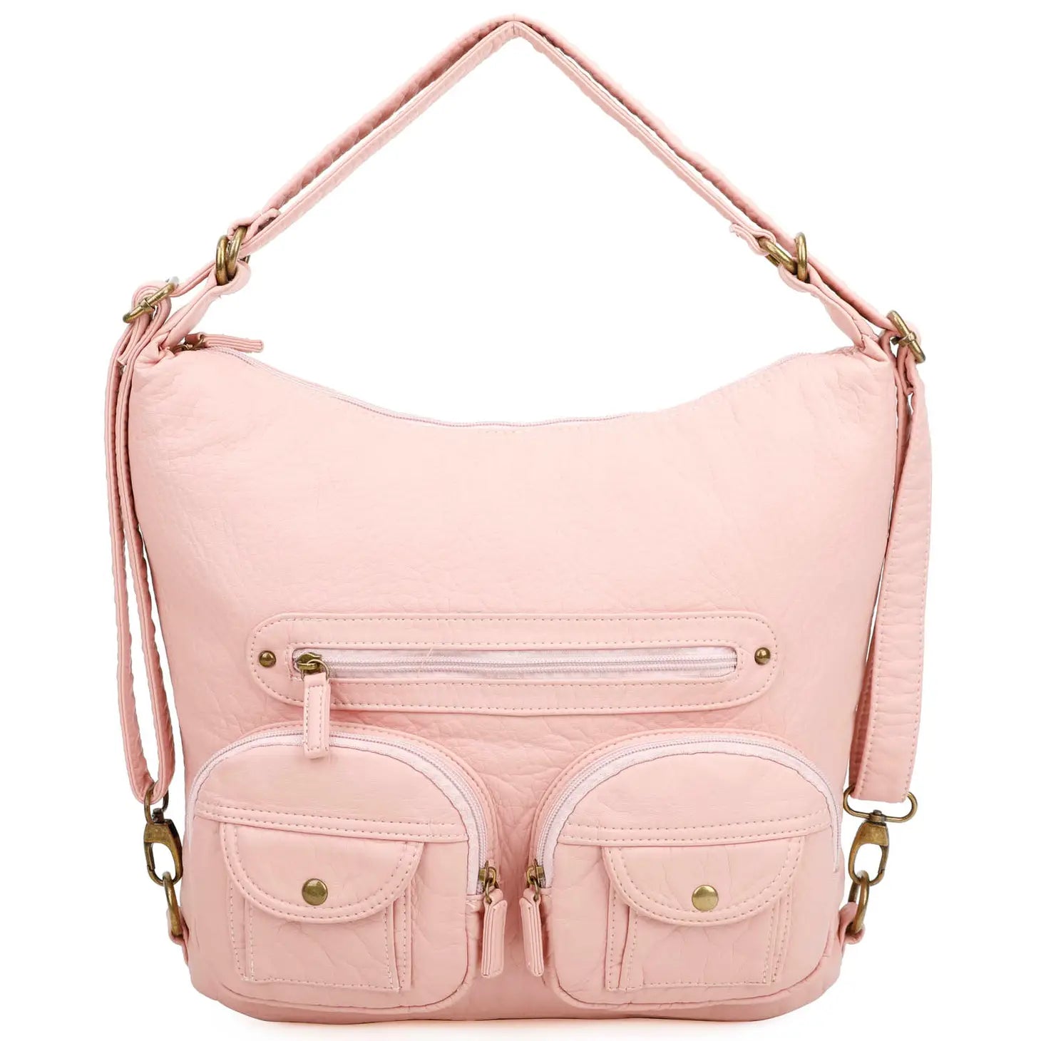 Mini Andee Convertible Crossbody Backpack - Petal Pink
