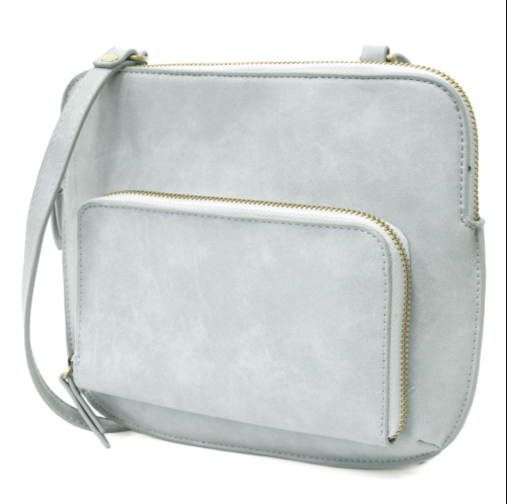 Nicole Distressed Crossbody Handbag Purse - Sky Blue - Lavender Hills BeautyJoy Susanl8029-61