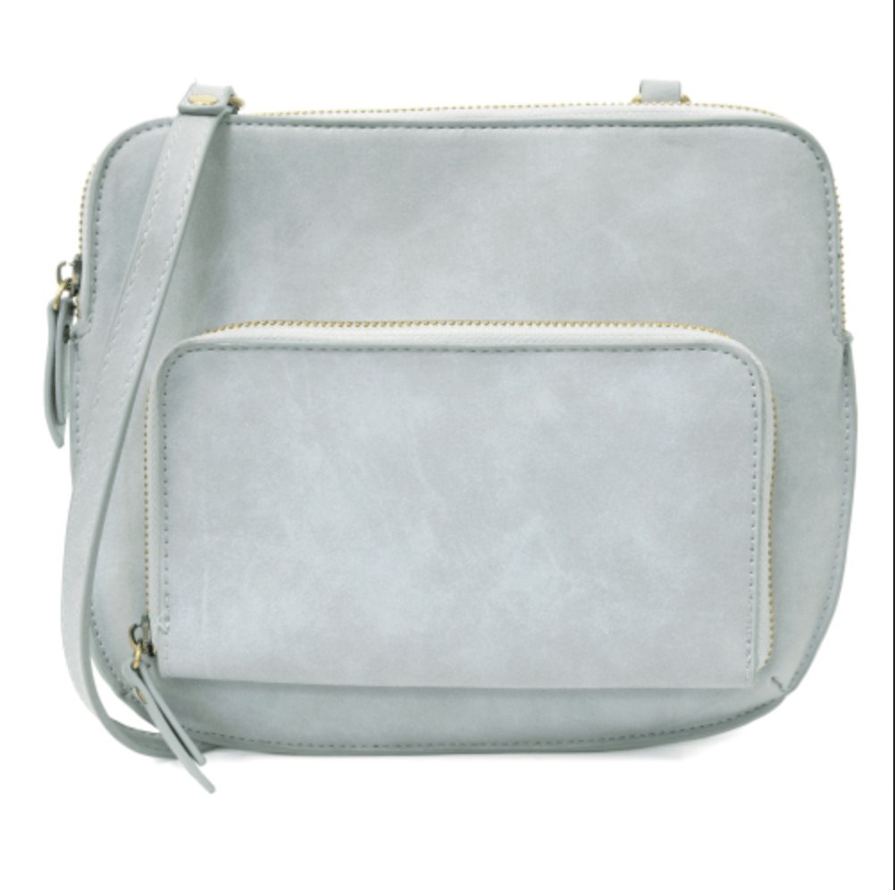 Nicole Distressed Crossbody Handbag Purse - Sky Blue - Lavender Hills BeautyJoy Susanl8029-61