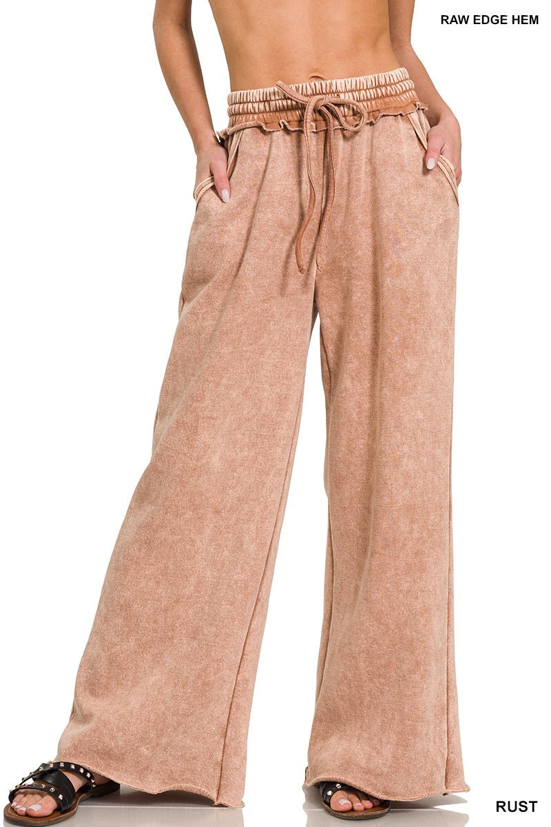 Cozy Days Fleece Lounge Pants Sweatpants - Lavender Hills BeautyZenanaOPW - 4343Y - RST - S