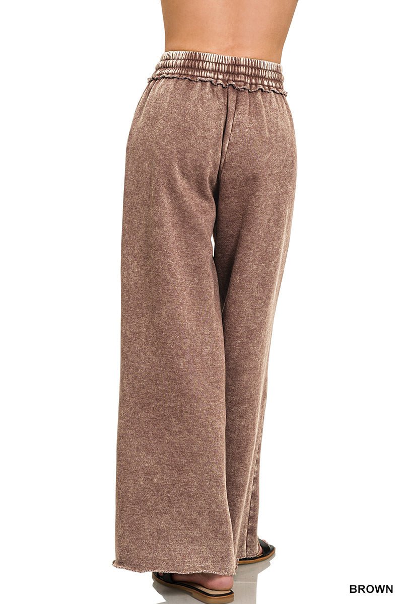 Cozy Days Fleece Lounge Pants Sweatpants - Lavender Hills BeautyZenanaOPW - 4343Y - DKPNK - S