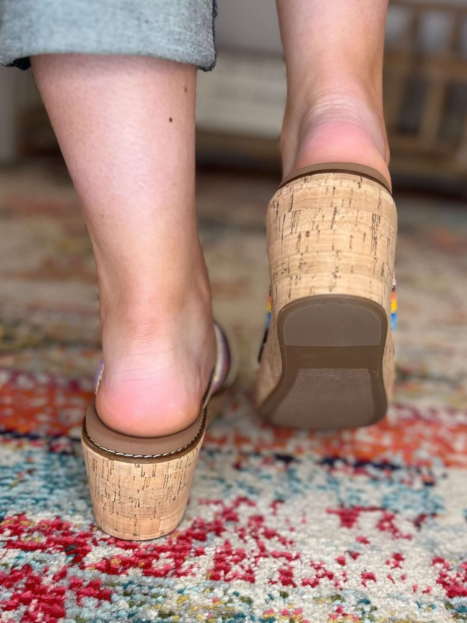 Corky's Footwear Peace Out Wedge Sandal - Lavender Hills BeautyCorkys Footwear41 - 0530 - MULT - 6