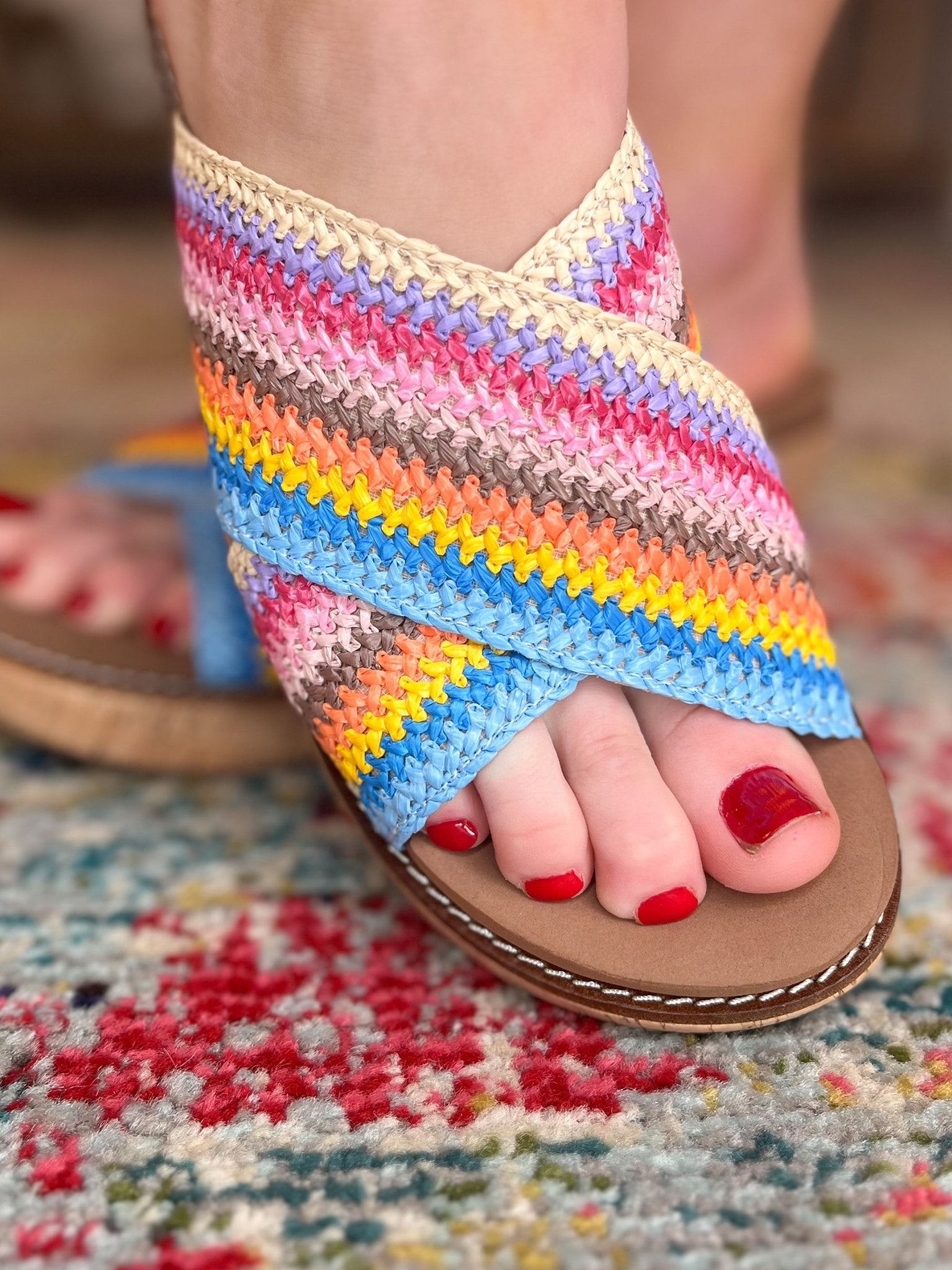 Corky's Footwear Peace Out Wedge Sandal - Lavender Hills BeautyCorkys Footwear41 - 0530 - MULT - 6