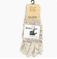 C.C Beanie Flecked Women's Gloves - Lavender Hills BeautyC.C Beanie