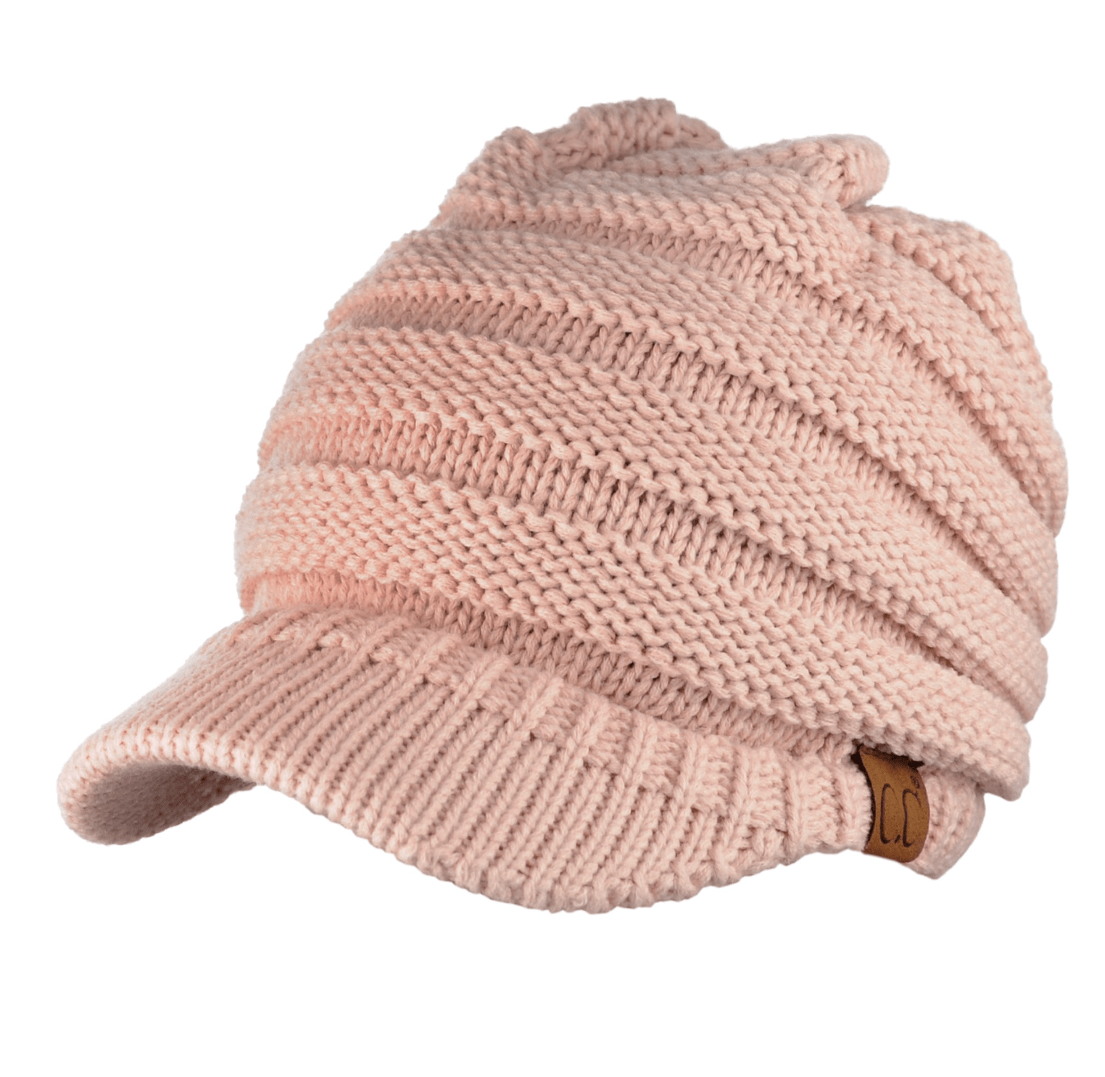 C.C Beanie Knit Beanie Tail Cap - Indie Pink - Lavender Hills BeautyC.C Beanie
