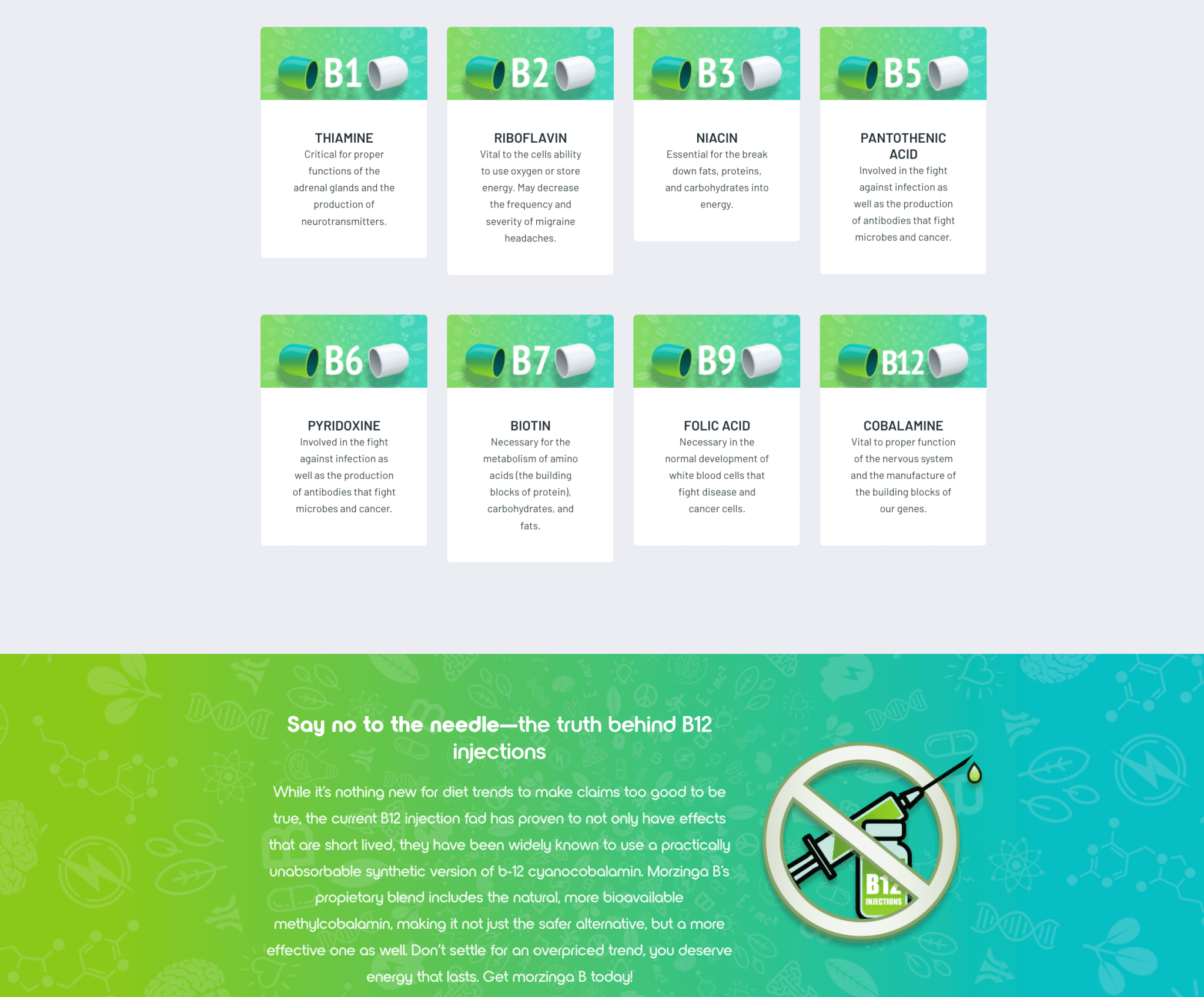 Morzinga B Vitamin B Complex 90ct Bottle w/ Organic Moringa - Lavender Hills Beautythinagain