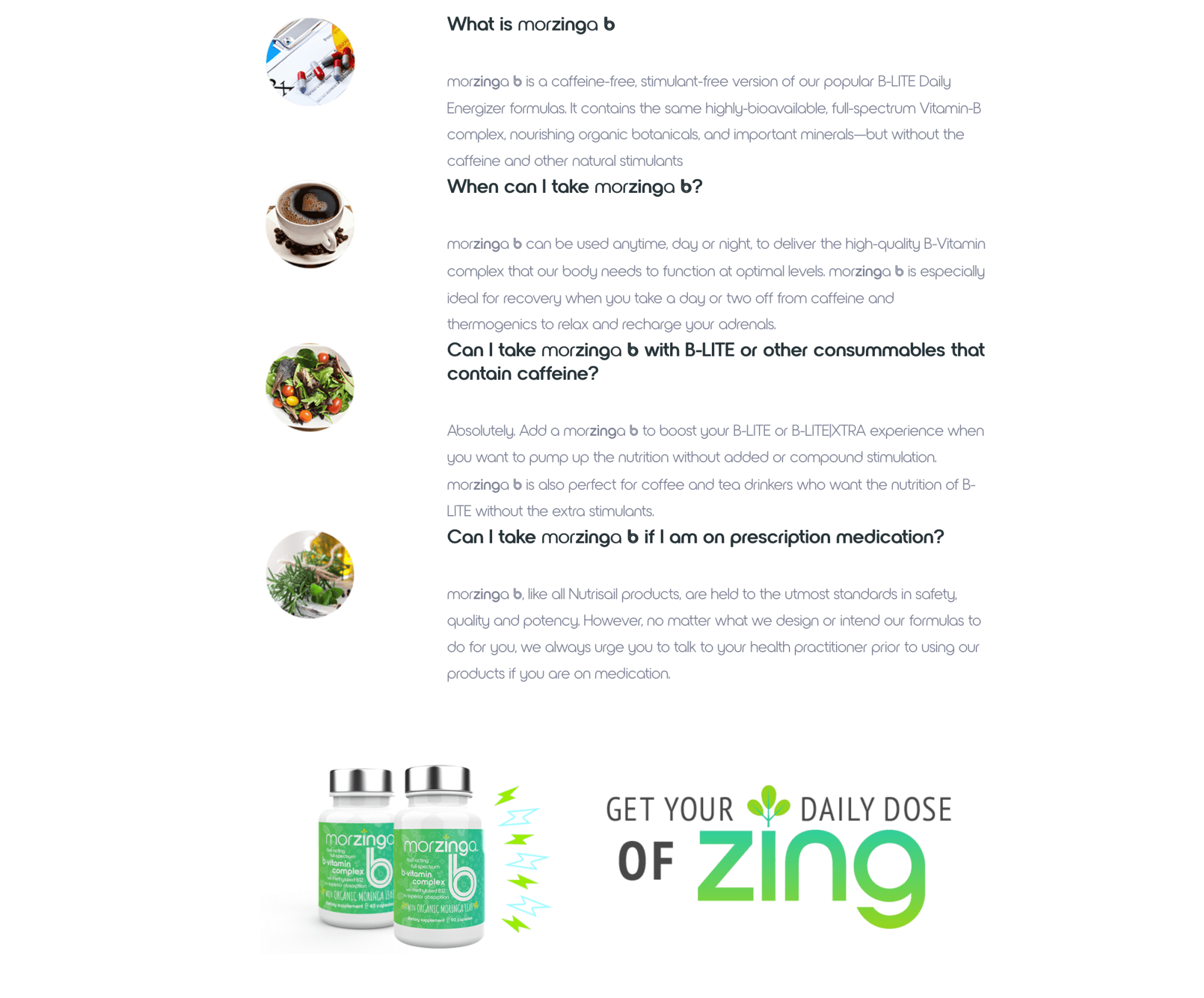 Morzinga B Vitamin B Complex 90ct Bottle w/ Organic Moringa - Lavender Hills Beautythinagain