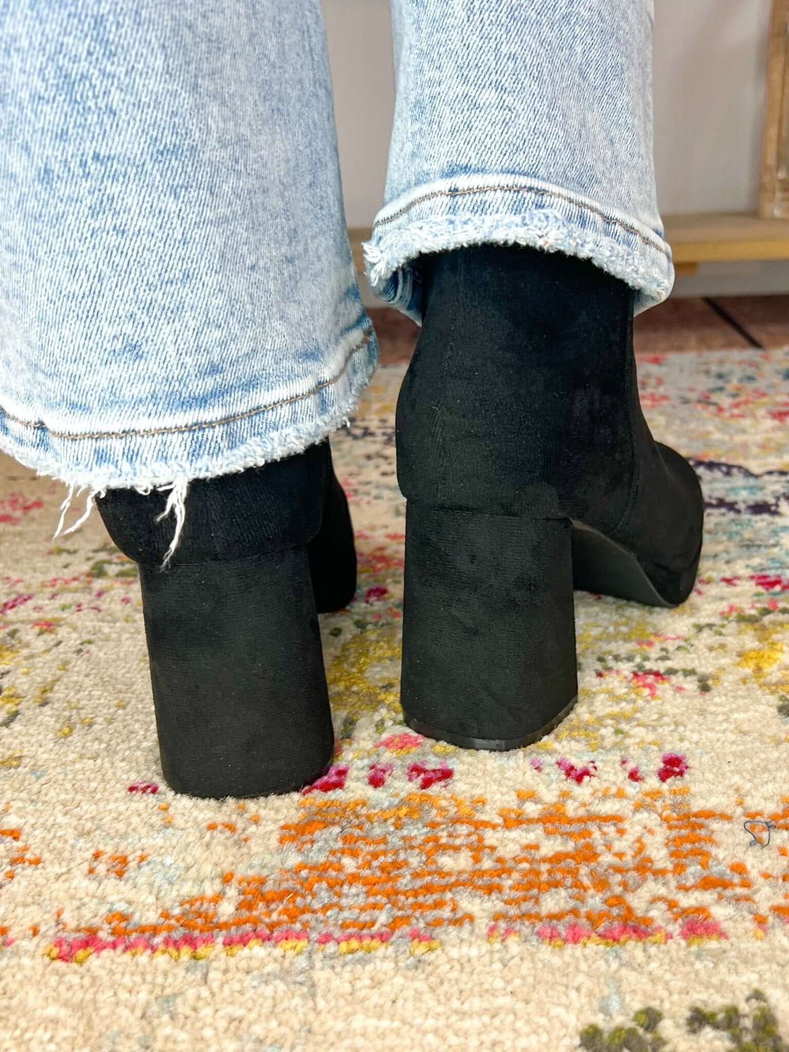 Corky's Footwear Slug Bug Black Suede Ankle Boots - Lavender Hills BeautyCorkys Footwear80 - 0047 - BKSU - 6