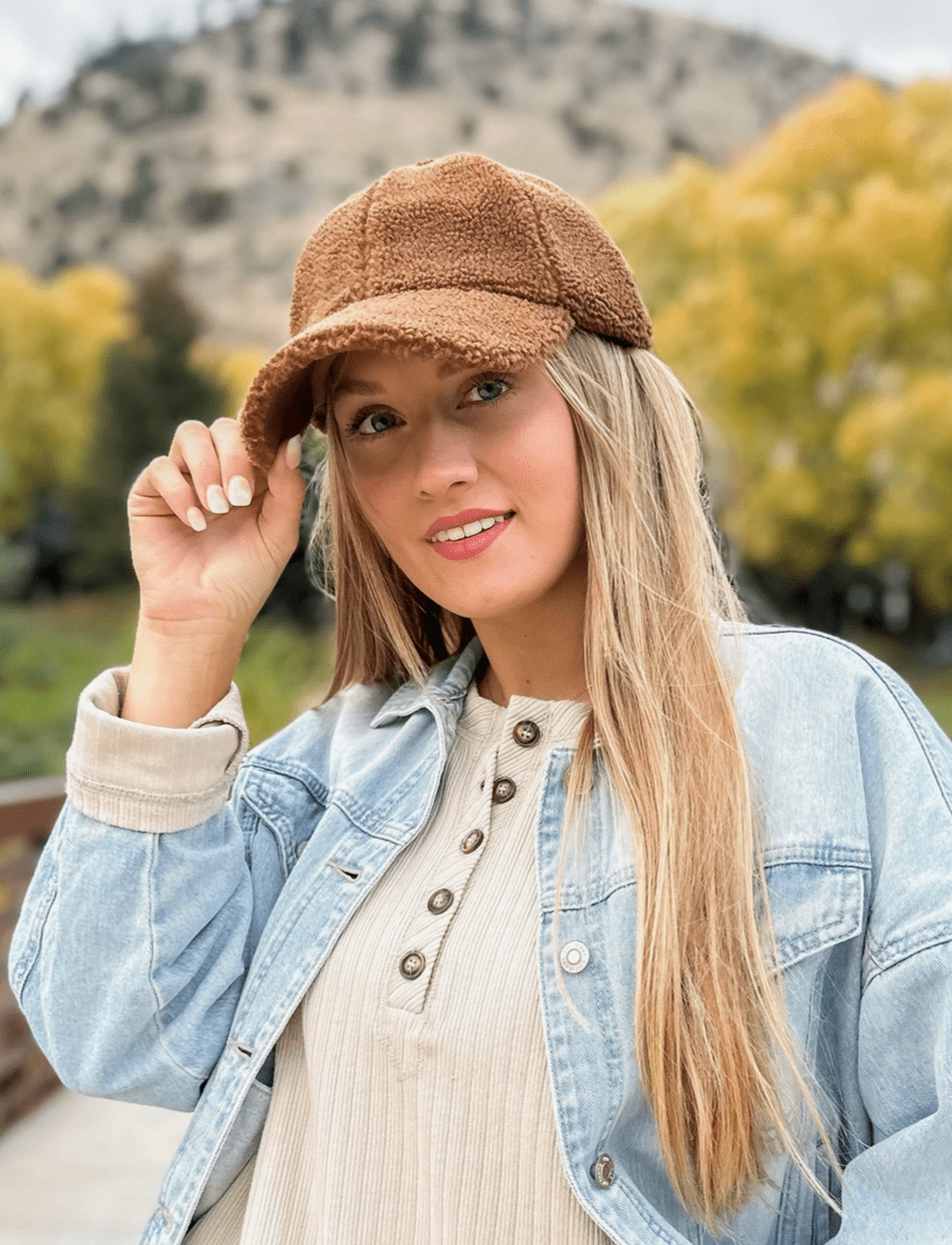 Solid Sherpa C.C Ball Cap Hat - Lavender Hills BeautyC.C BeanieBA4039-BGE