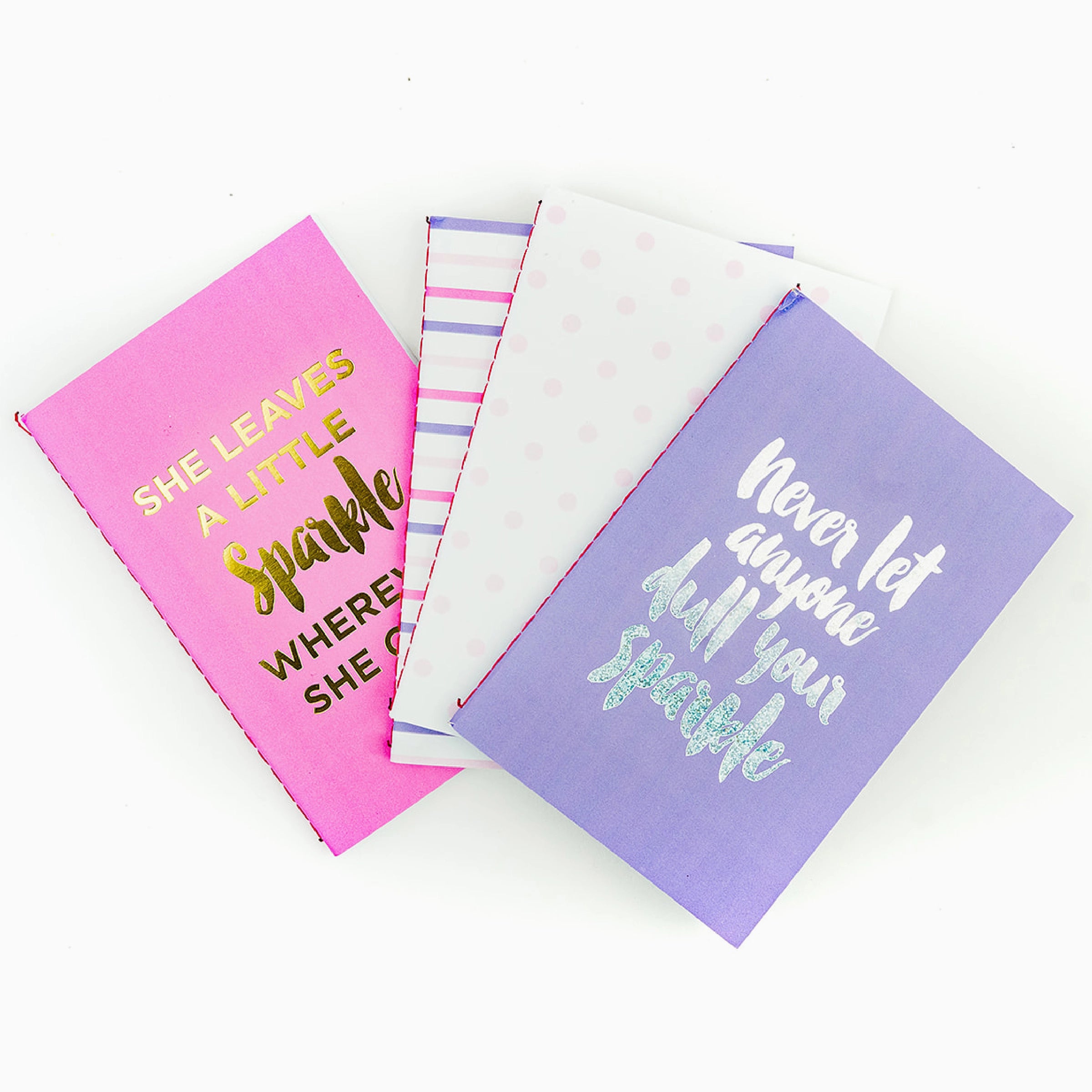 Sparkle Mini Notebook Bundle of 4