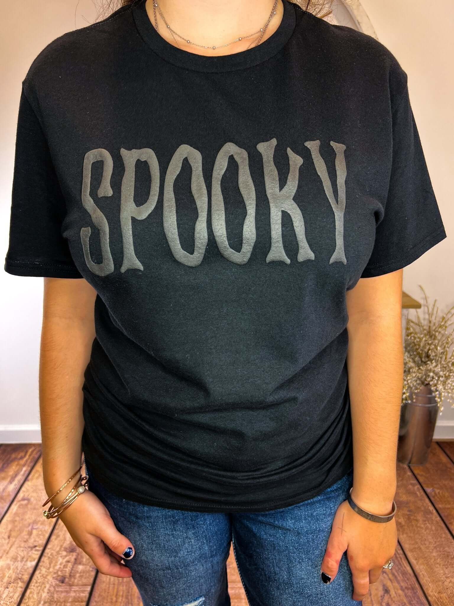 Spooky Halloween Puff Print T-Shirt - Lavender Hills BeautyLavender Hills Beauty