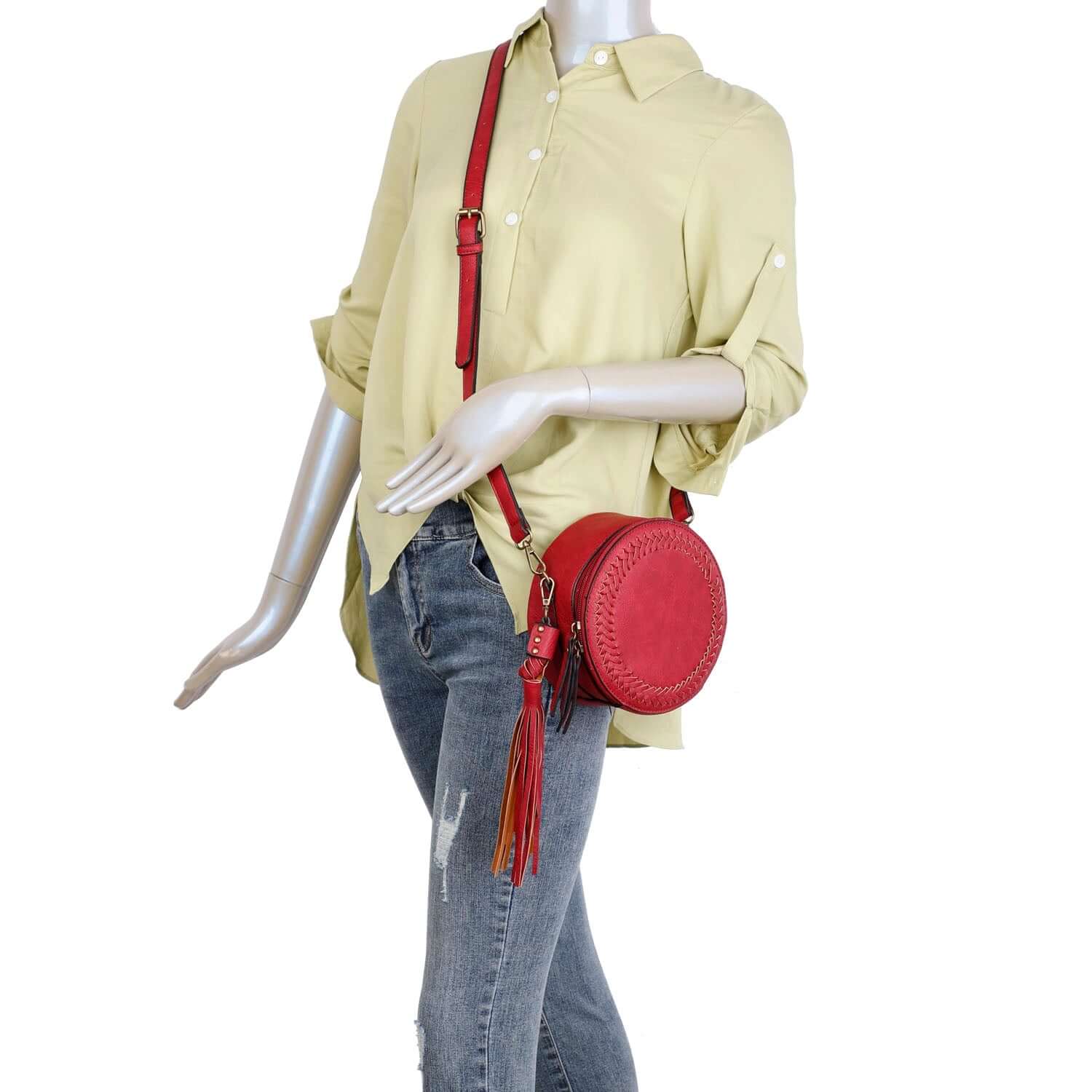 Suzie Round Crossbody Purse Ampere Creations