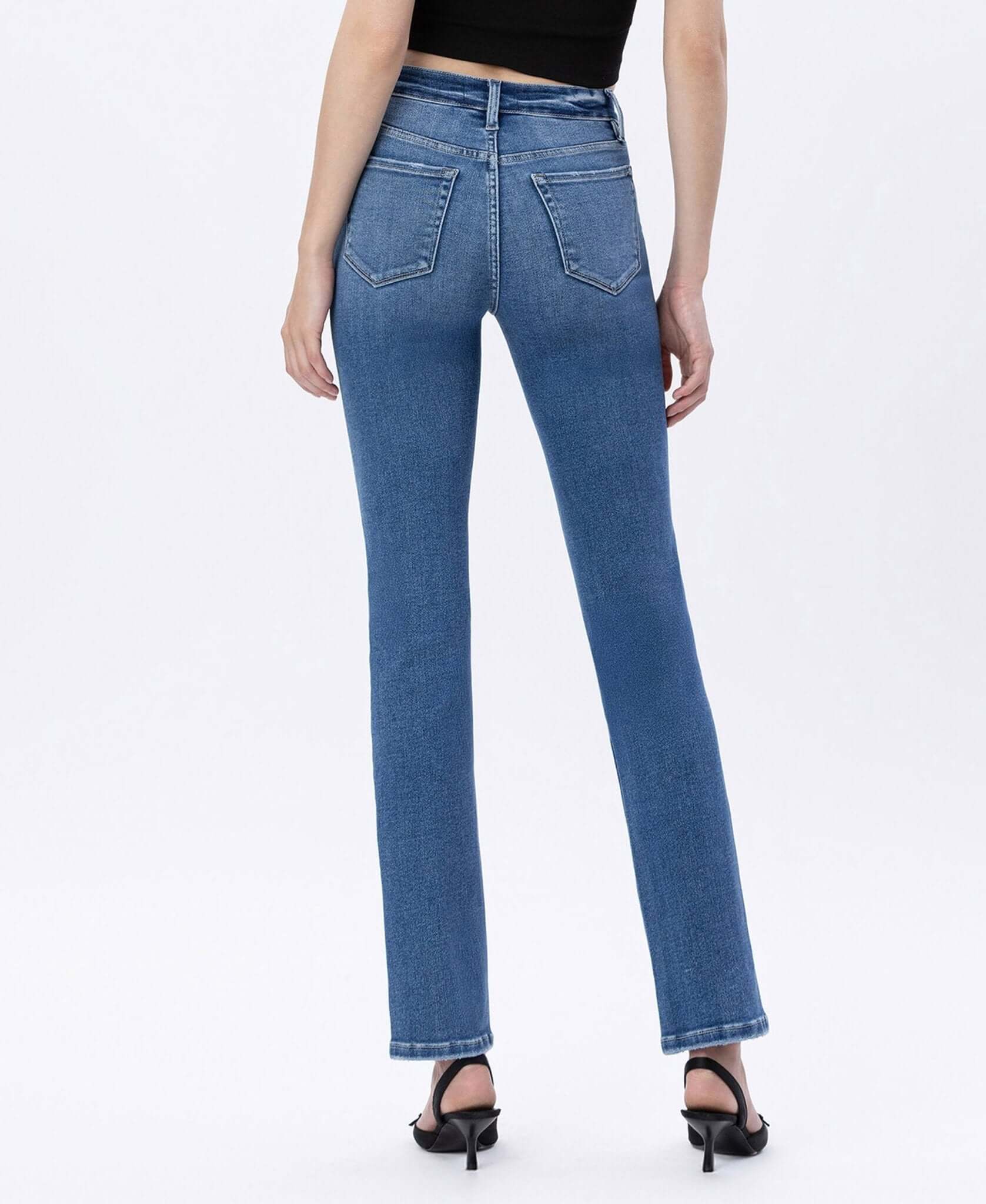Vervet by Flying Monkey Jeanne Slim Straight Jeans - Lavender Hills BeautyVervet by Flying MonkeyT6201 - 24