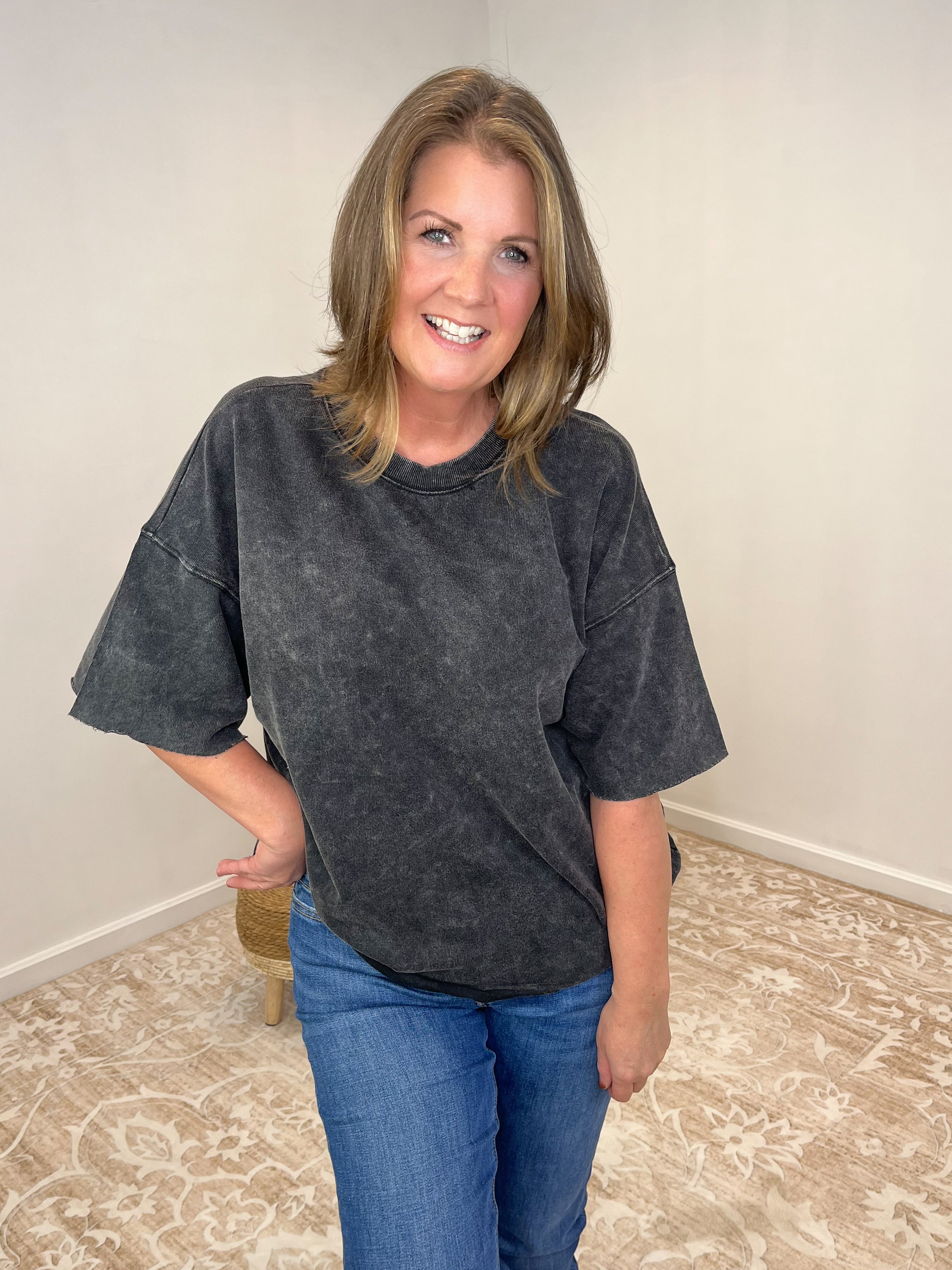 Weekender II Drop Shoulder Extended Sleeve Top