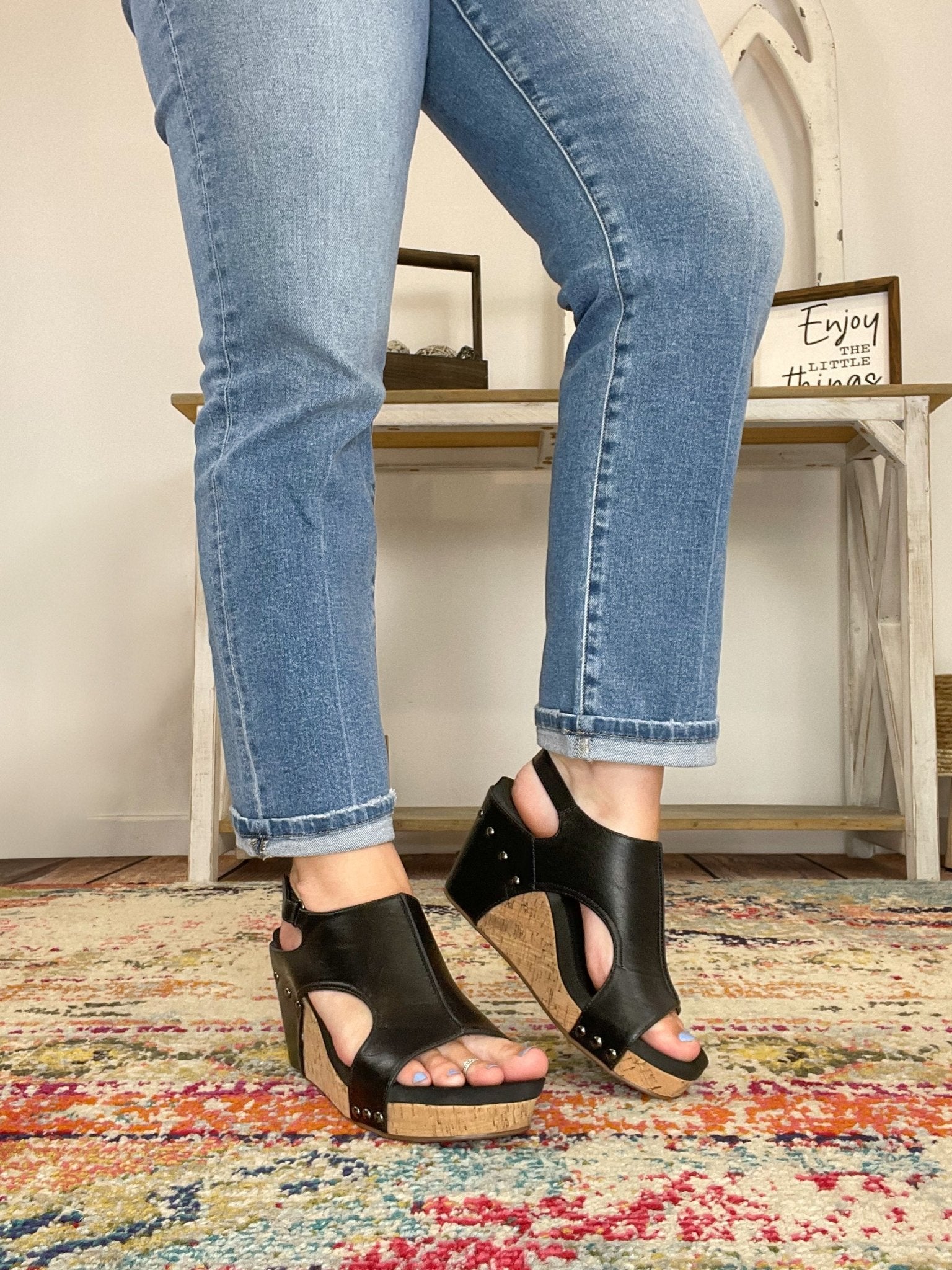 Corky's Footwear Tiffanee Wedge Sandal - Black - Lavender Hills BeautyCorkys Footwear41 - 0266 - BKSM - 6