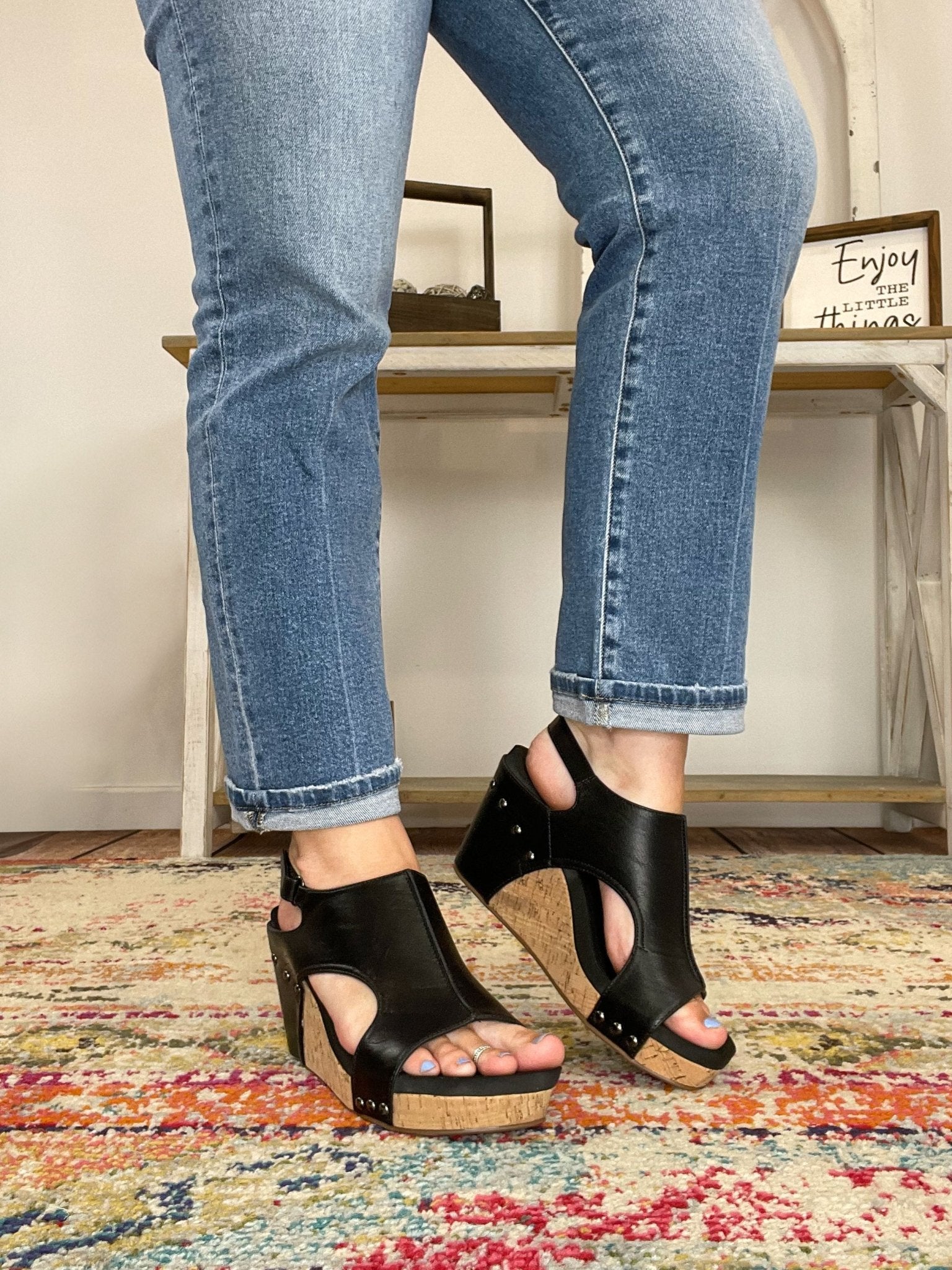 Corky's Footwear Tiffanee Wedge Sandal - Black - Lavender Hills BeautyCorkys Footwear41 - 0266 - BKSM - 6