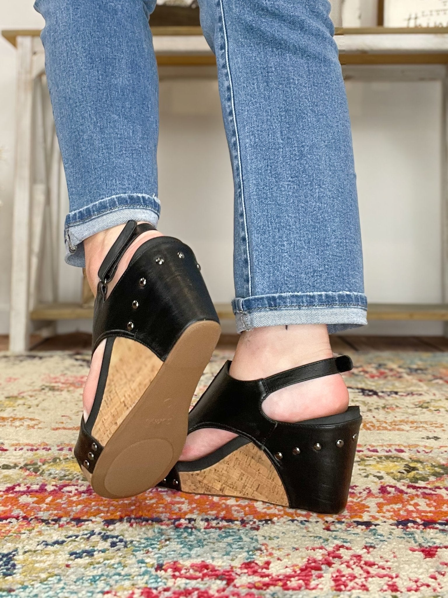 Corky's Footwear Tiffanee Wedge Sandal - Black - Lavender Hills BeautyCorkys Footwear41 - 0266 - BKSM - 6