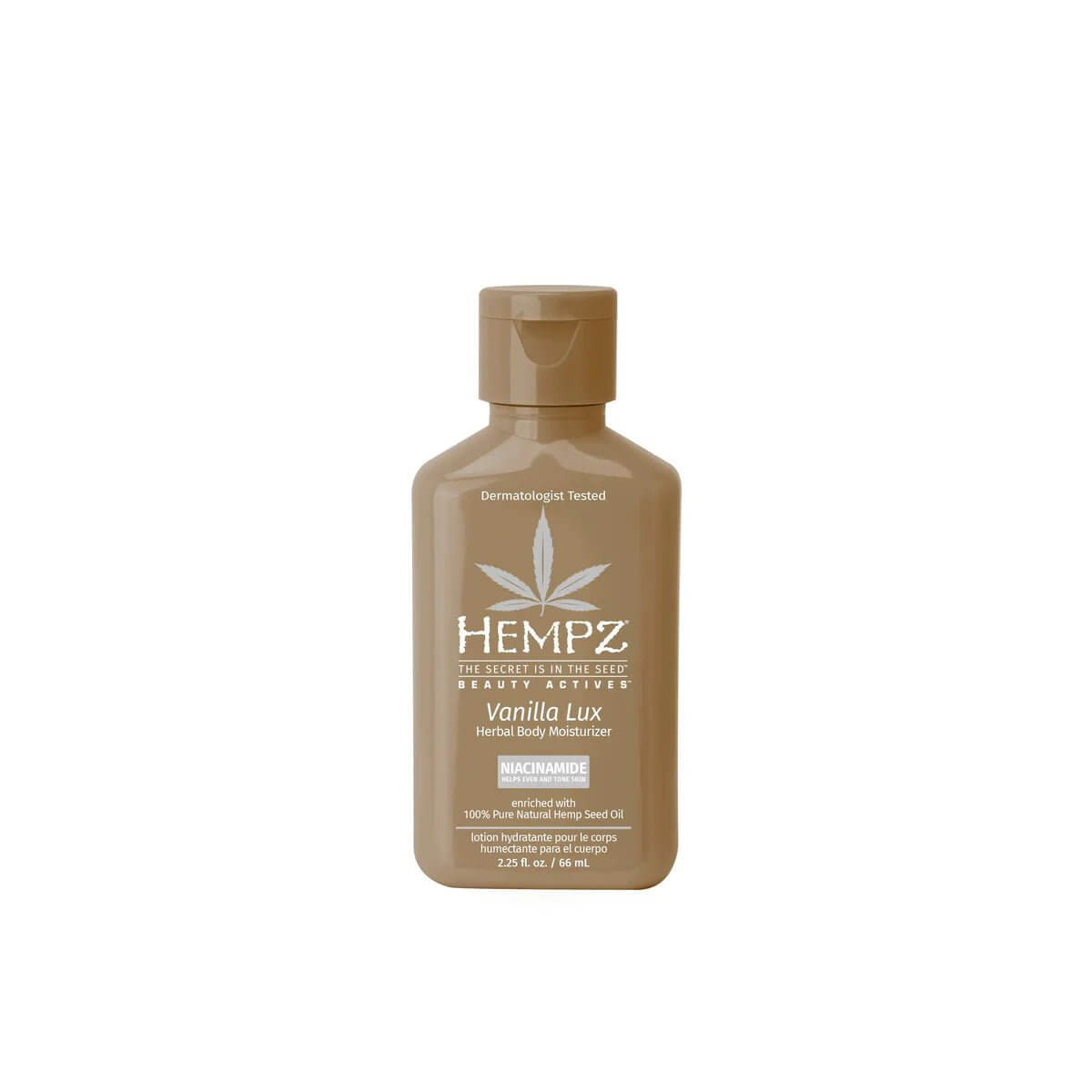 Vanilla Lux Herbal Body Moisturizer with Niacinamide - Lavender Hills BeautyHempz