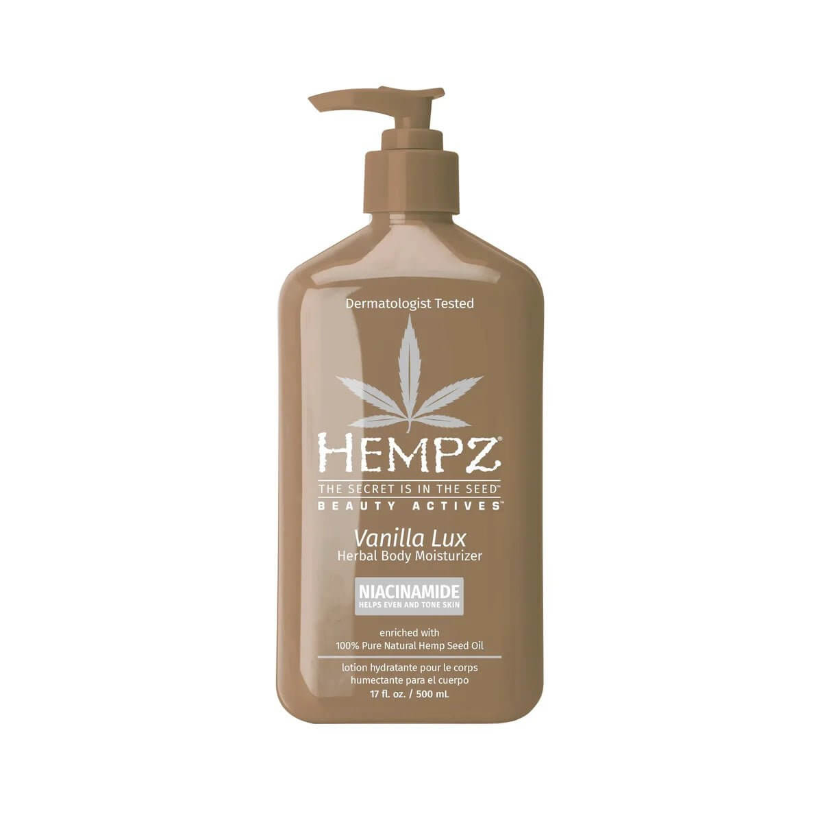 Vanilla Lux Herbal Body Moisturizer with Niacinamide - Lavender Hills BeautyHempz