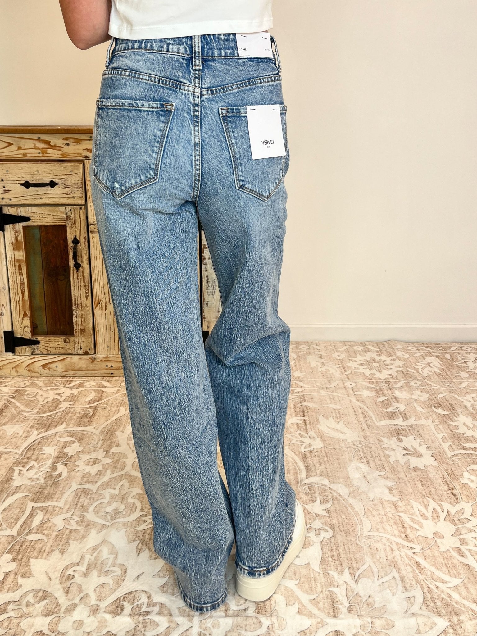 Vervet Clare 90's Wide Leg Jean - Lavender Hills BeautyVervet by Flying MonkeyT6242 - 24