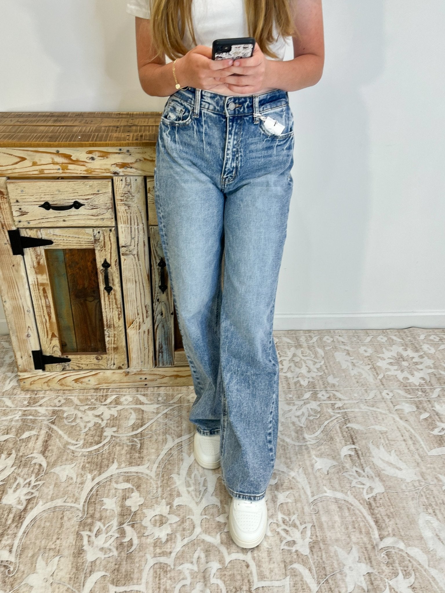 Vervet Clare 90's Wide Leg Jean - Lavender Hills BeautyVervet by Flying MonkeyT6242 - 24