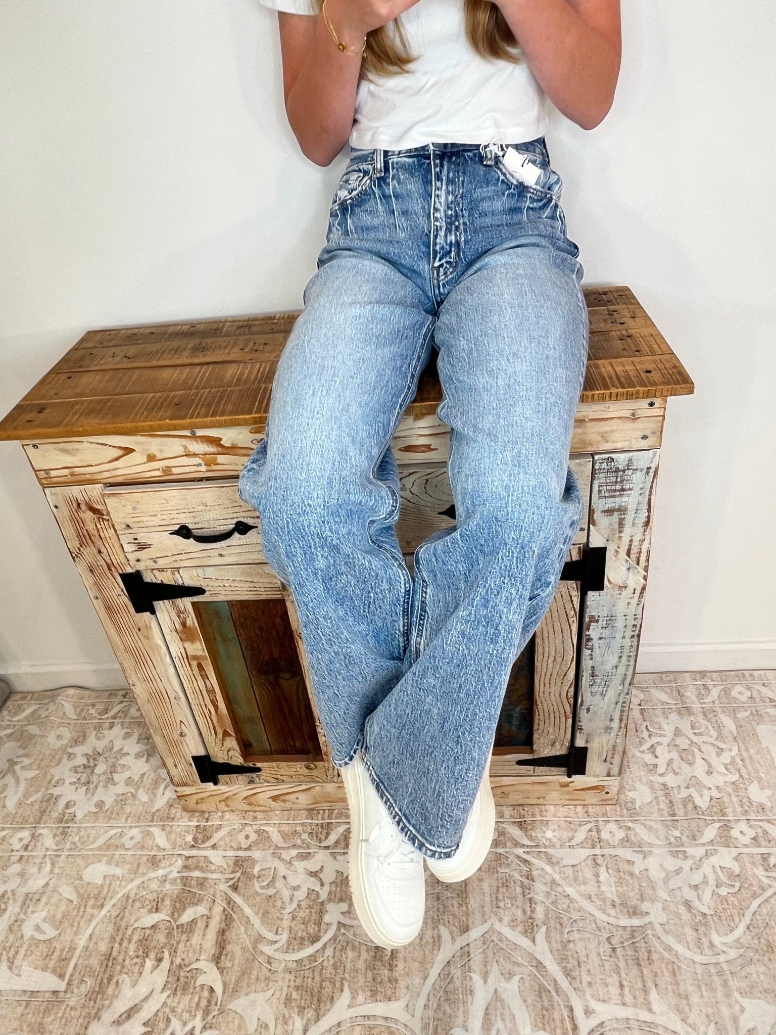 Vervet Clare 90's Wide Leg Jean - Lavender Hills BeautyVervet by Flying MonkeyT6242 - 24