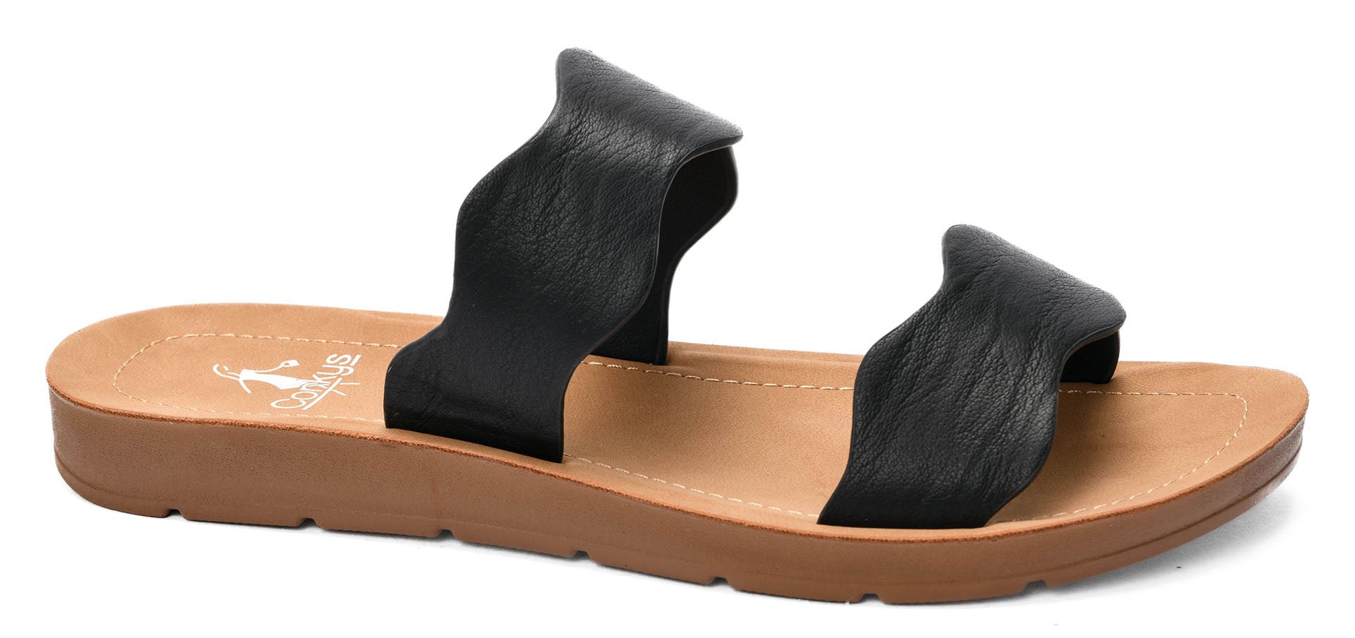 Corky's Footwear Wishy Washy Sandal Slide - Black - Lavender Hills BeautyCorkys Footwear41 - 0407 - BLCK - 6