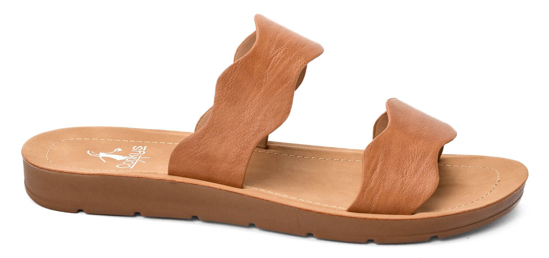 Corky's Footwear Wishy Washy Sandal Slide - Cognac - Lavender Hills BeautyCorkys Footwear41 - 0407 - COGN - 6
