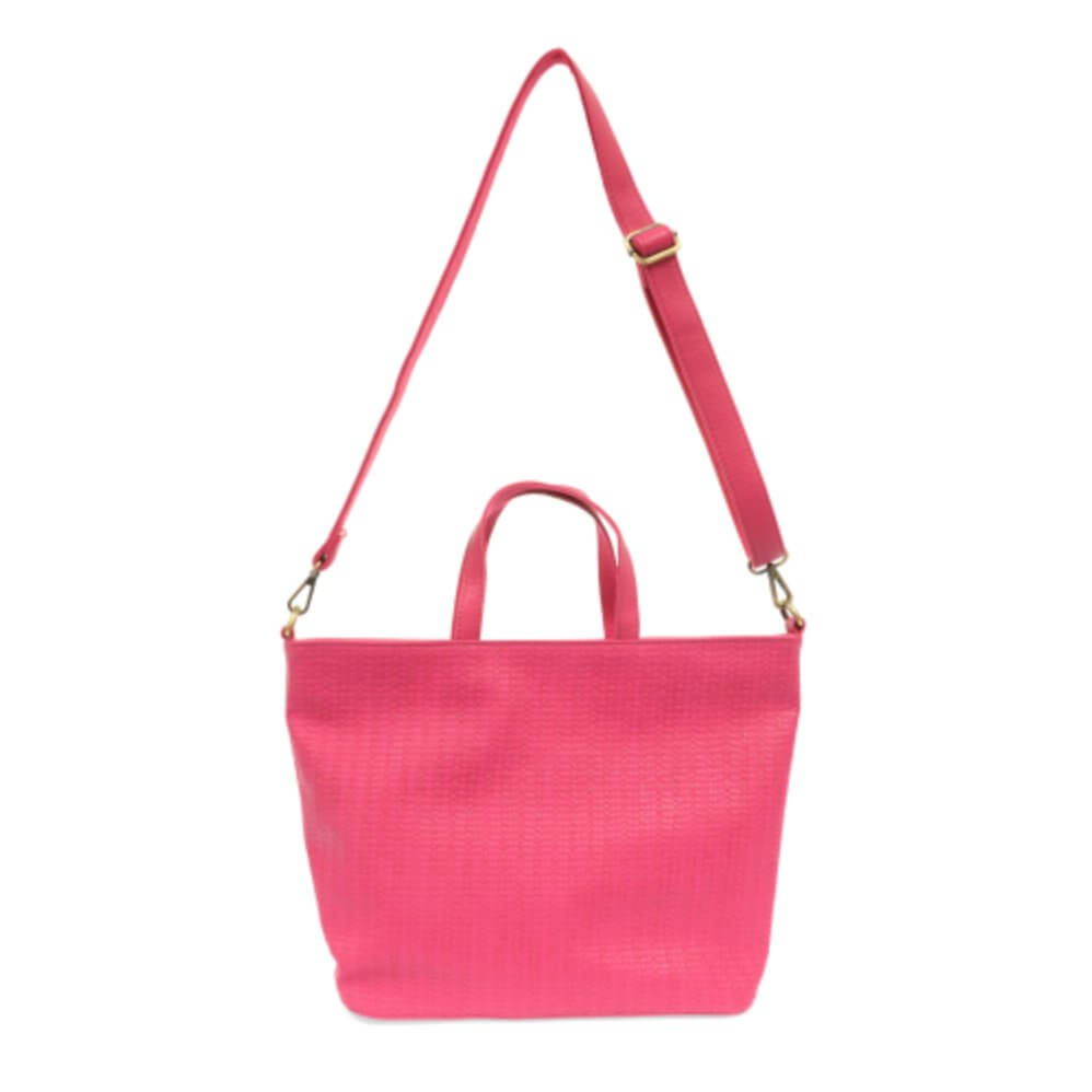 Woven Convertible Shopper Bag Purse - Lavender Hills BeautyJoy SusanL8079-12