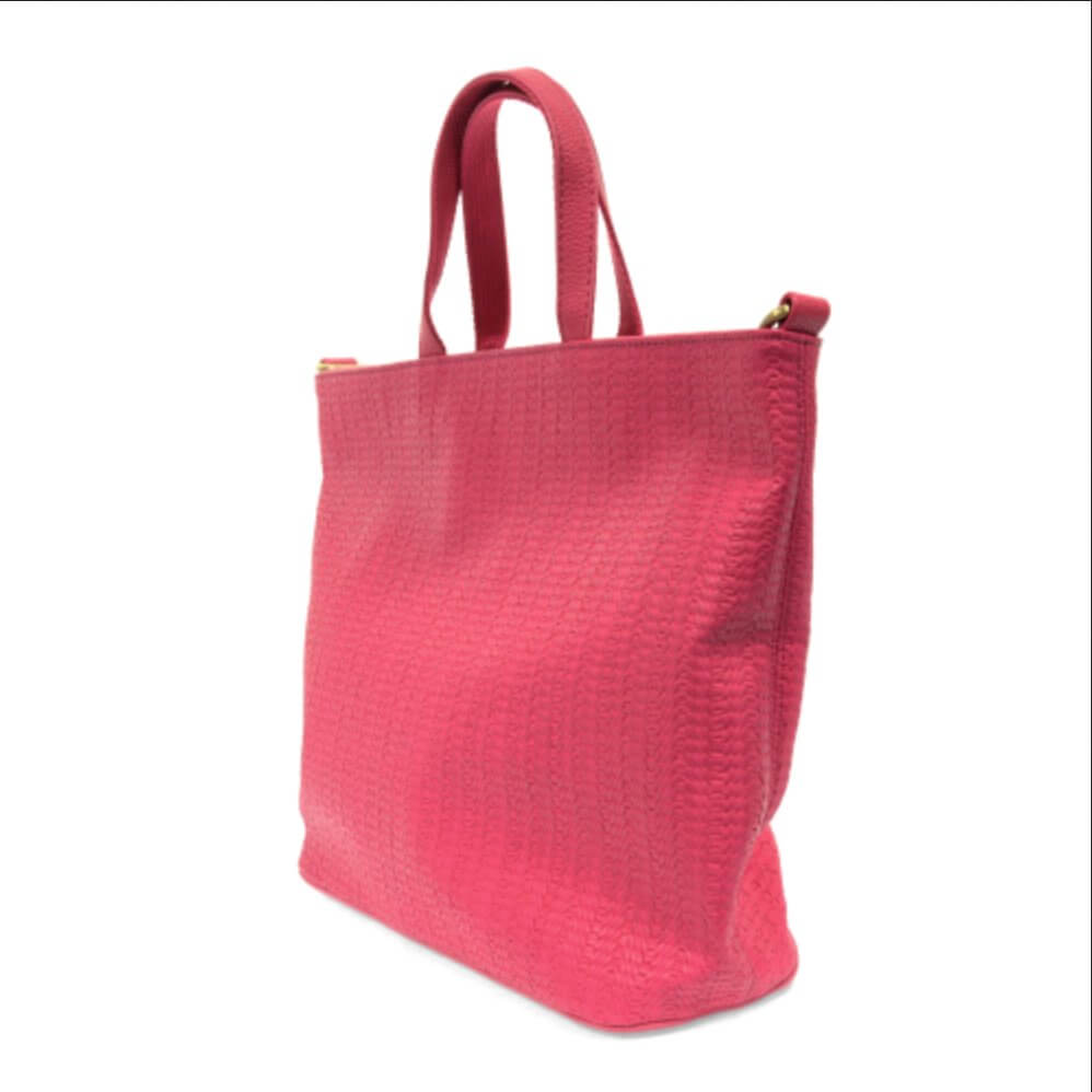 Woven Convertible Shopper Bag Purse - Lavender Hills BeautyJoy SusanL8079-12