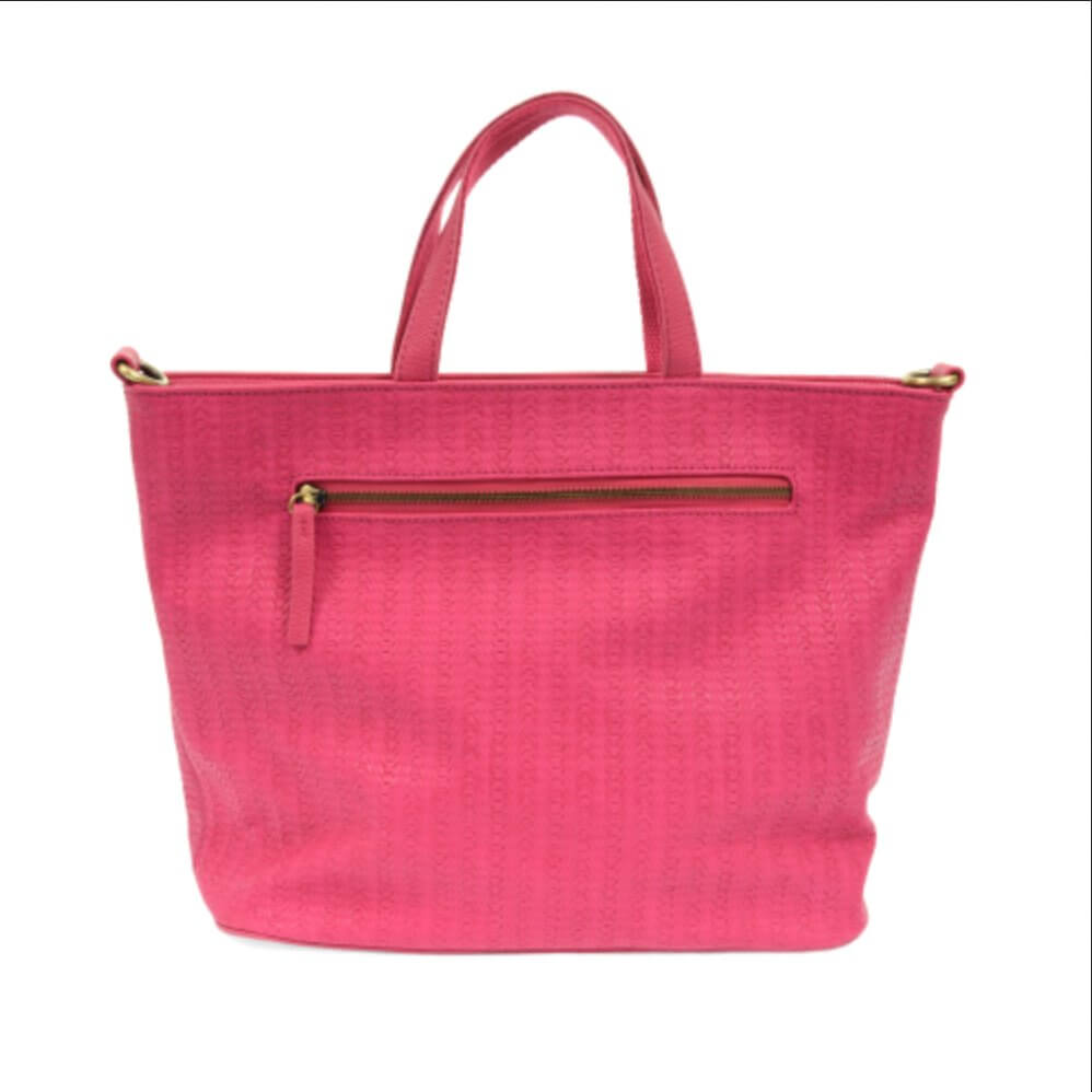 Woven Convertible Shopper Bag Purse - Lavender Hills BeautyJoy SusanL8079-12