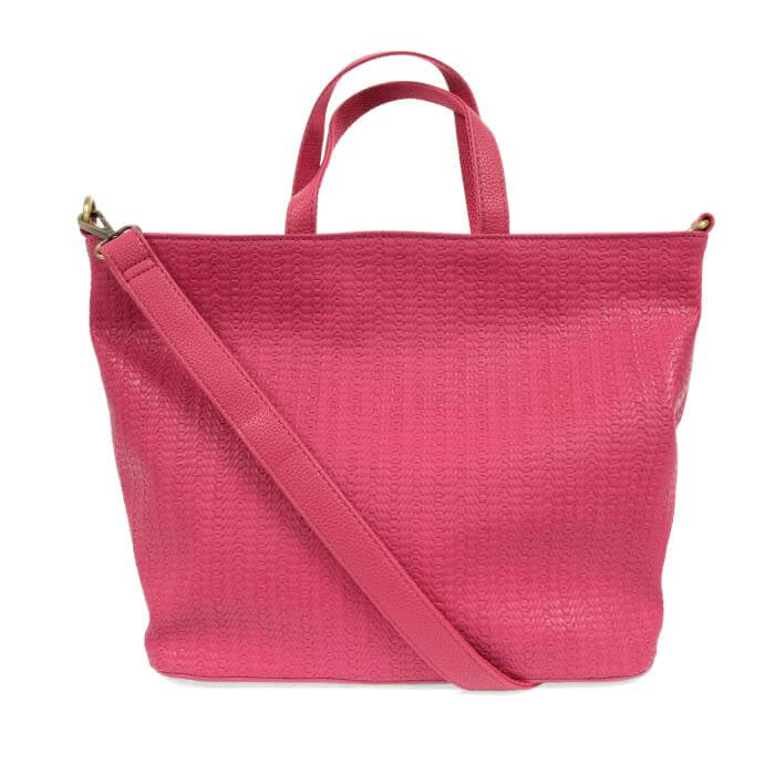 Woven Convertible Shopper Bag Purse - Lavender Hills BeautyJoy SusanL8079-12