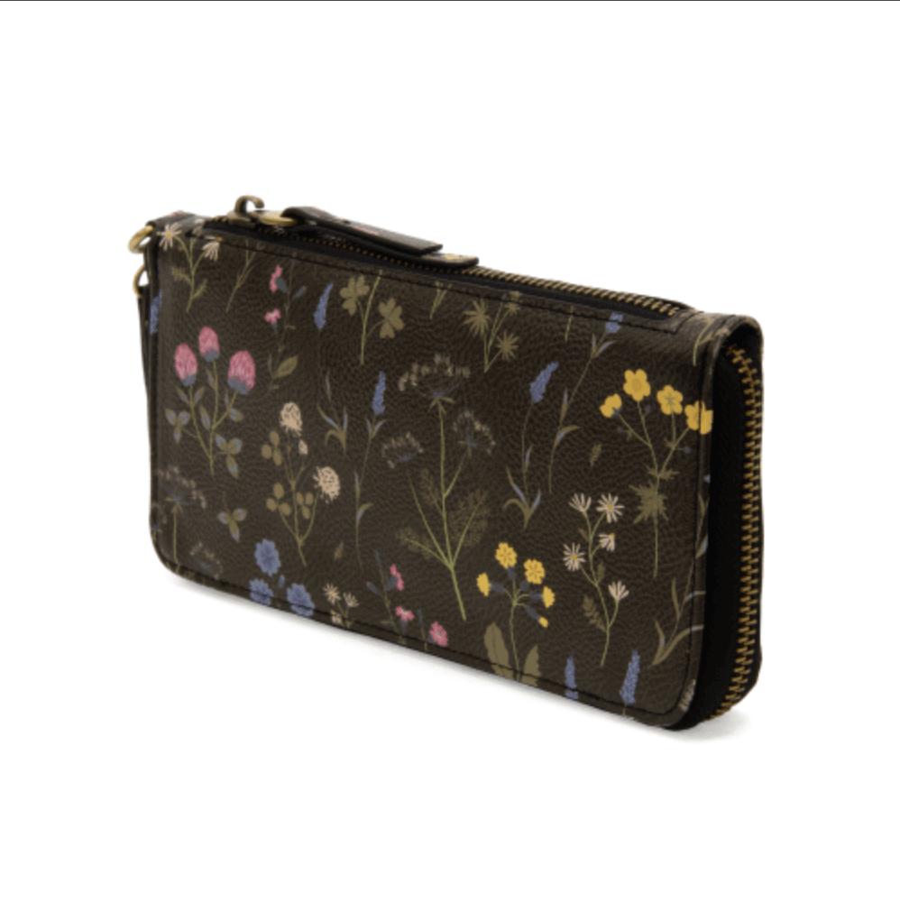 Zip Around Wallet Wristlet - Floral - Lavender Hills BeautyJoy SusanL8216 - 00