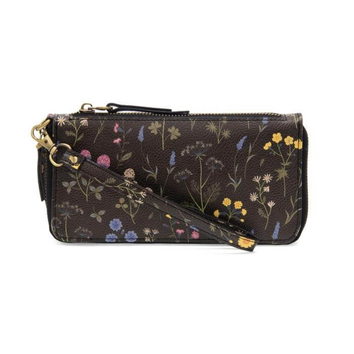 Zip Around Wallet Wristlet - Floral - Lavender Hills BeautyJoy SusanL8216 - 00