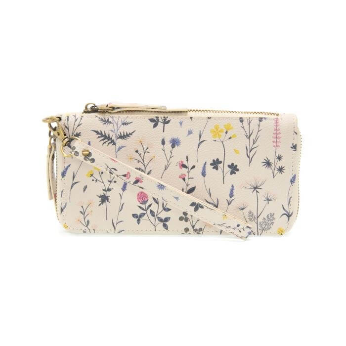 Zip Around Wallet Wristlet - Floral - Lavender Hills BeautyJoy SusanL8216 - 01
