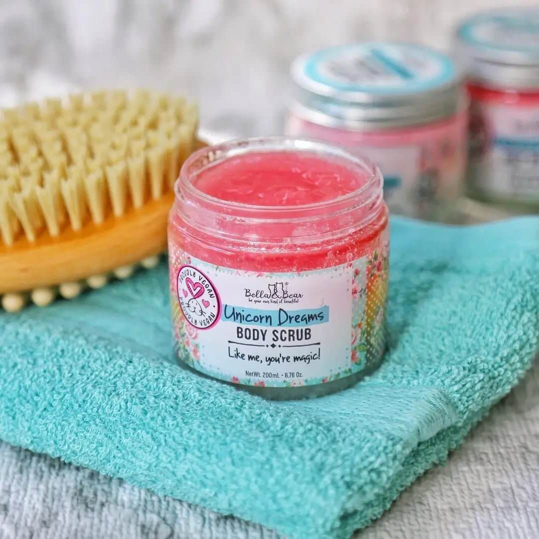 Bella & Bear Unicorn Dreams 3 in - 1 Body Scrub, Wash & Moisturizer - Lavender Hills BeautyBella & Bear