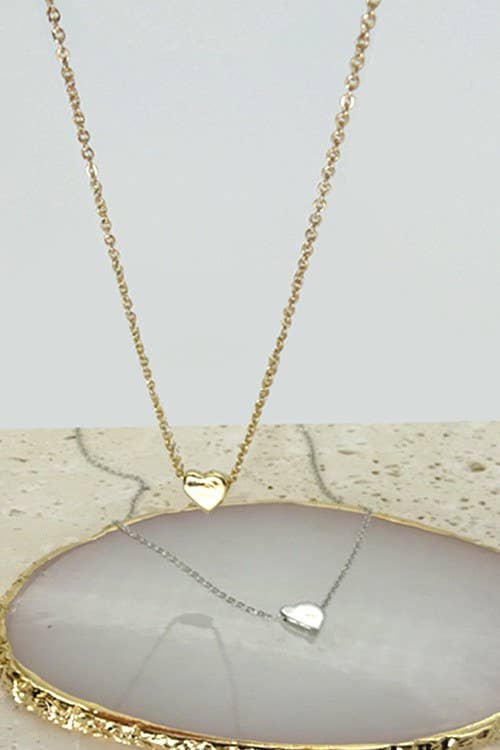 Classic Mini Heart Necklace - Lavender Hills BeautyJosslyn by Wall to Wall47N15737-HEART-SLV