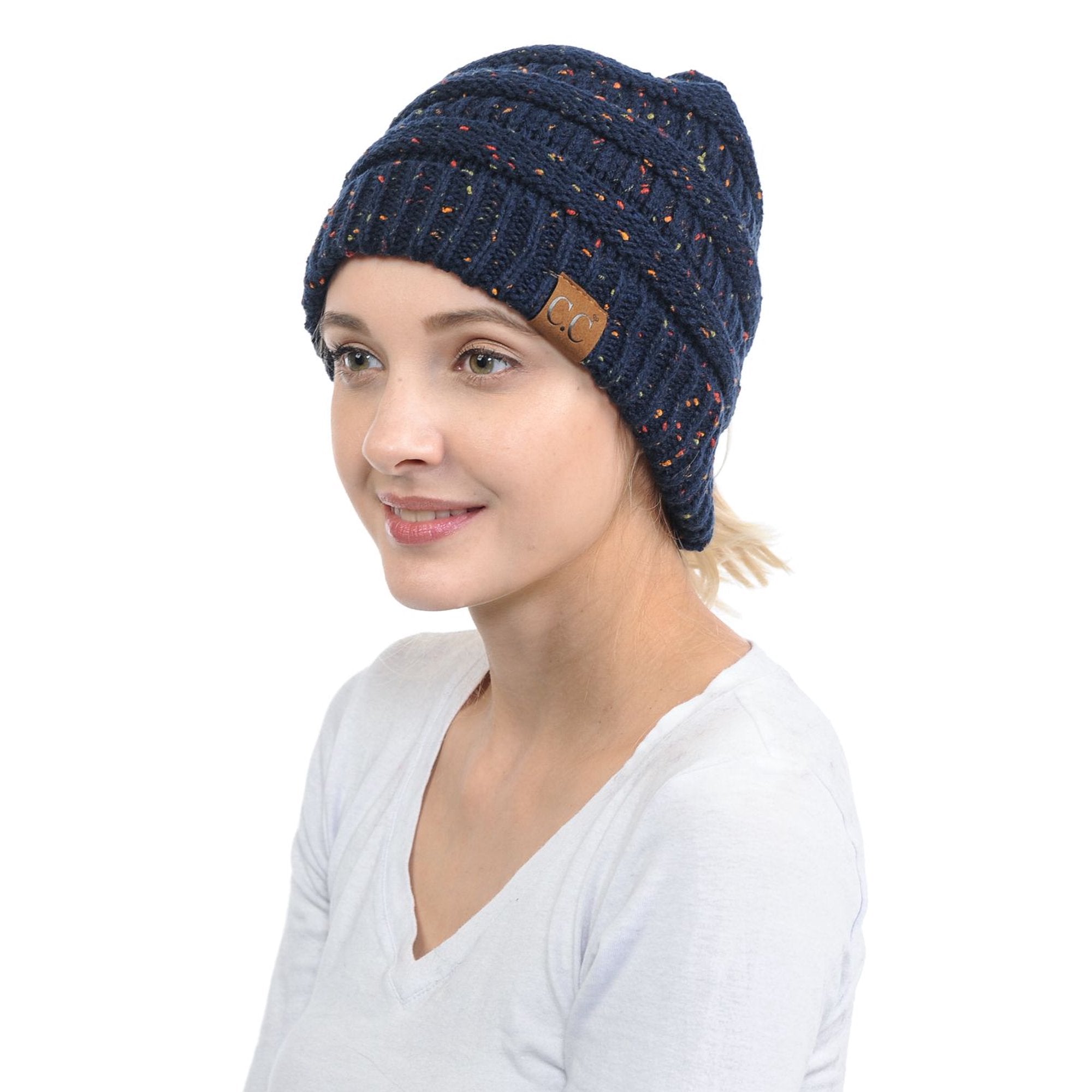 C.C Beanie Flecked Beanie Tail Hat
