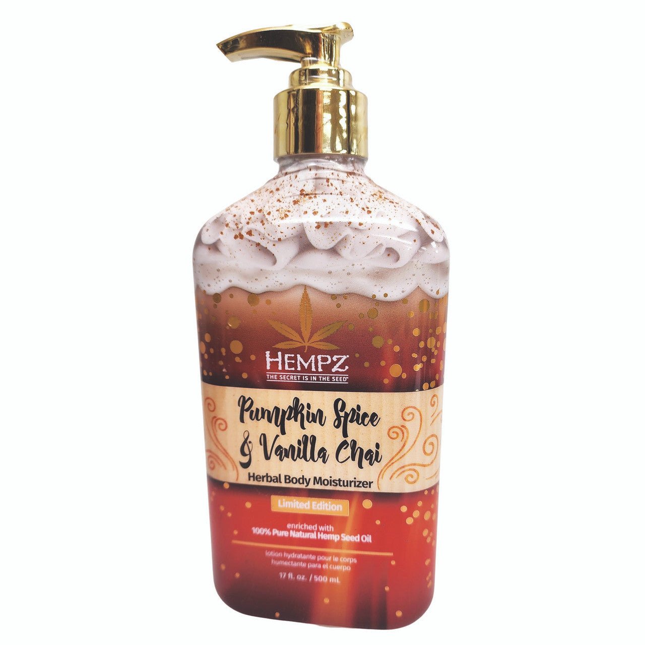 Hempz Pumpkin Spice & Vanilla Chai Herbal Body Moisturizer - 2 Sizes - Lavender Hills BeautyHempz