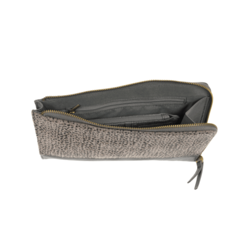 Faux Fur Convertible Wristlet & Wallet - Lavender Hills BeautyJoy SusanL8101-00AB-1