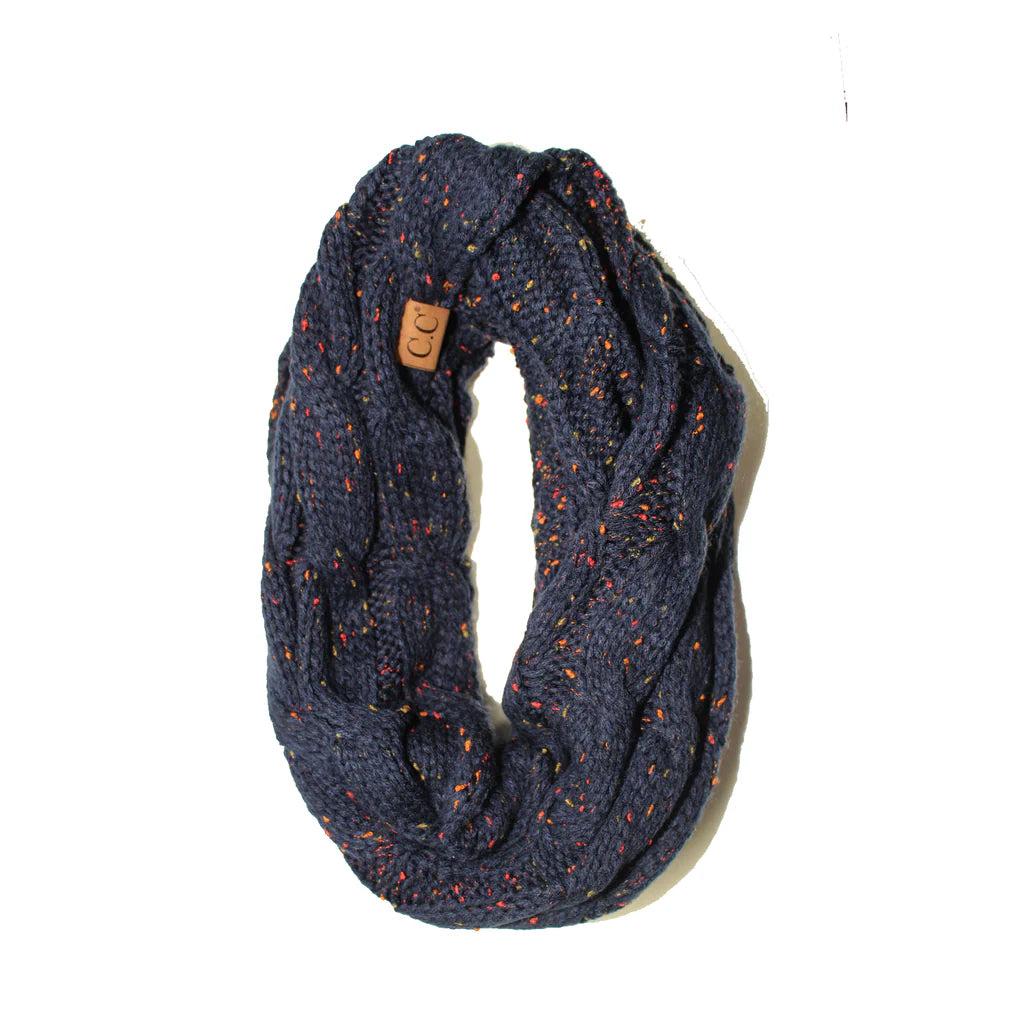 C.C Beanie Flecked Infinity Scarf